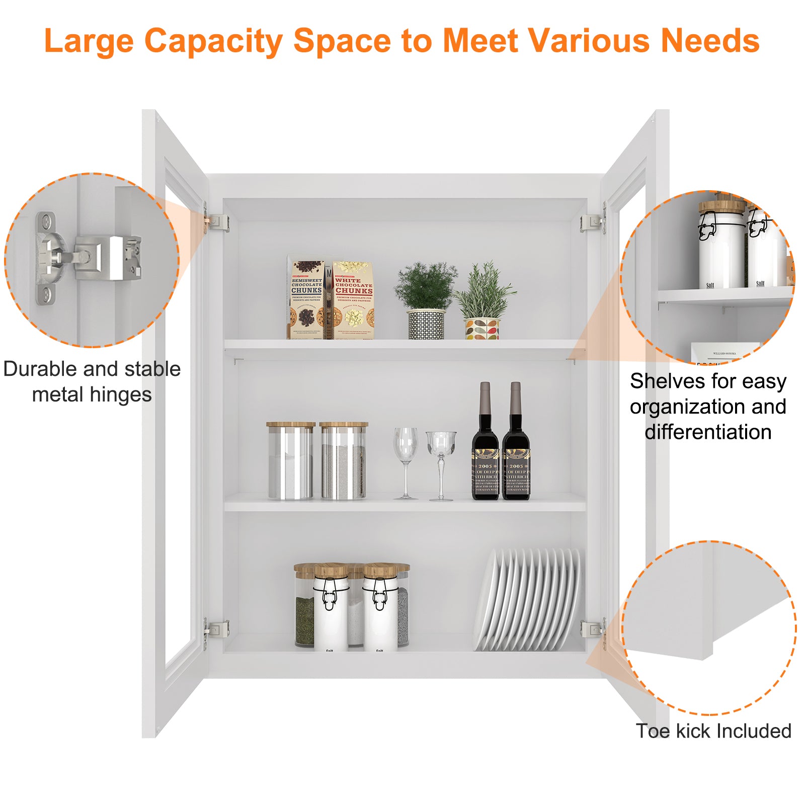 12"D*30"W*36"H Birch Solid Wood Medicine Cabinet Wall Mounted W3036GD