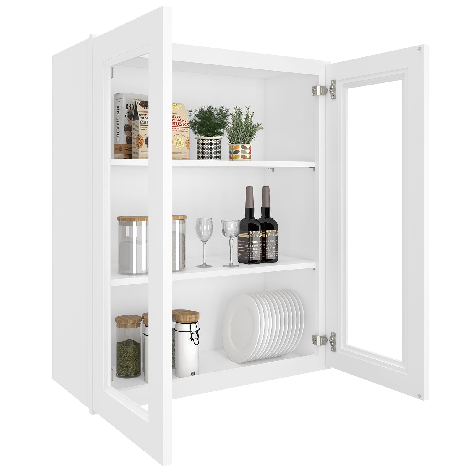 12"D*30"W*36"H Birch Solid Wood Medicine Cabinet Wall Mounted W3036GD