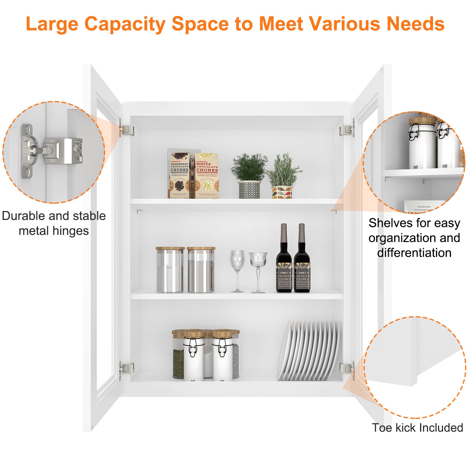 12"D*30"W*36"H Birch Solid Wood Medicine Cabinet Wall Mounted W3036GD