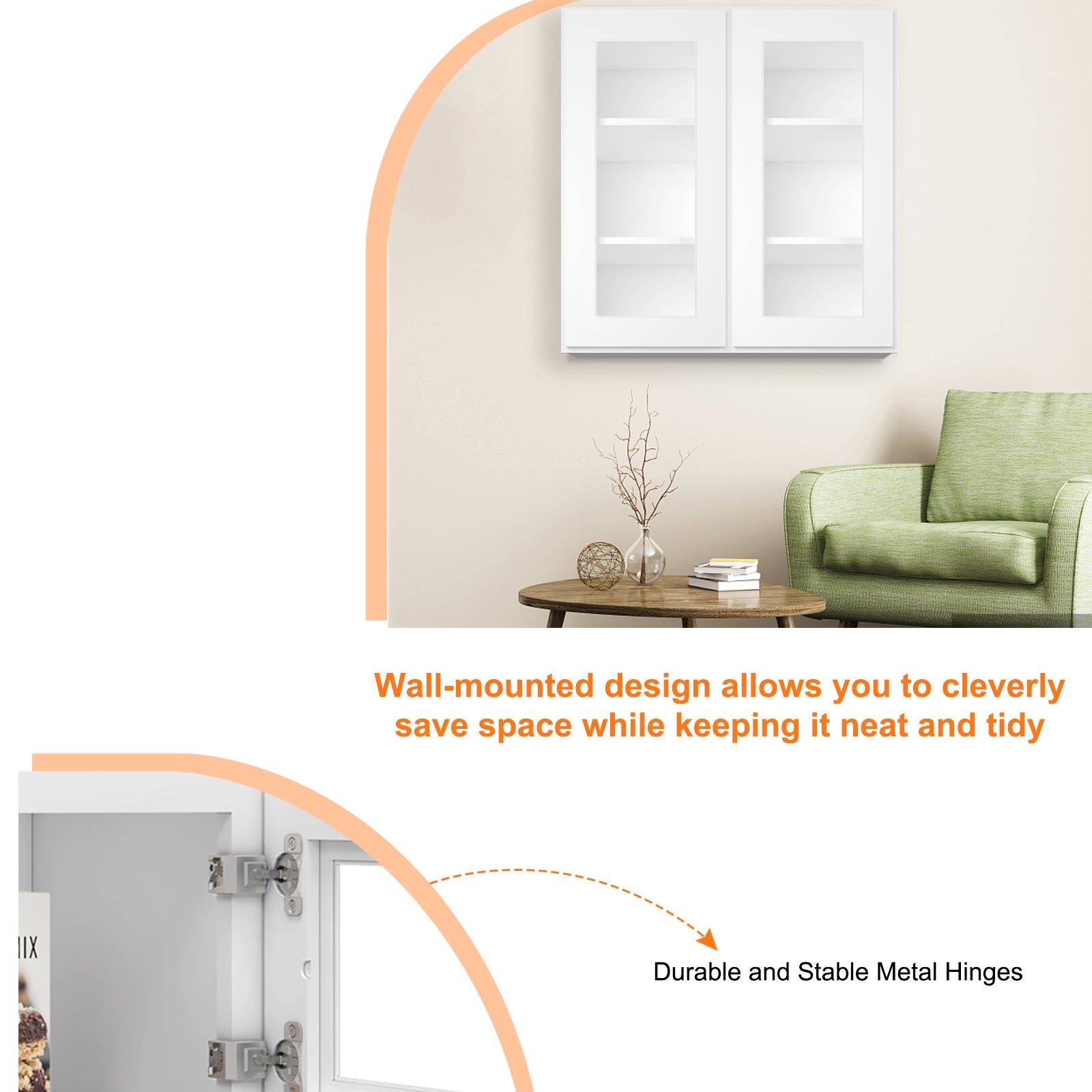 12"D*30"W*36"H Birch Solid Wood Medicine Cabinet Wall Mounted W3036GD