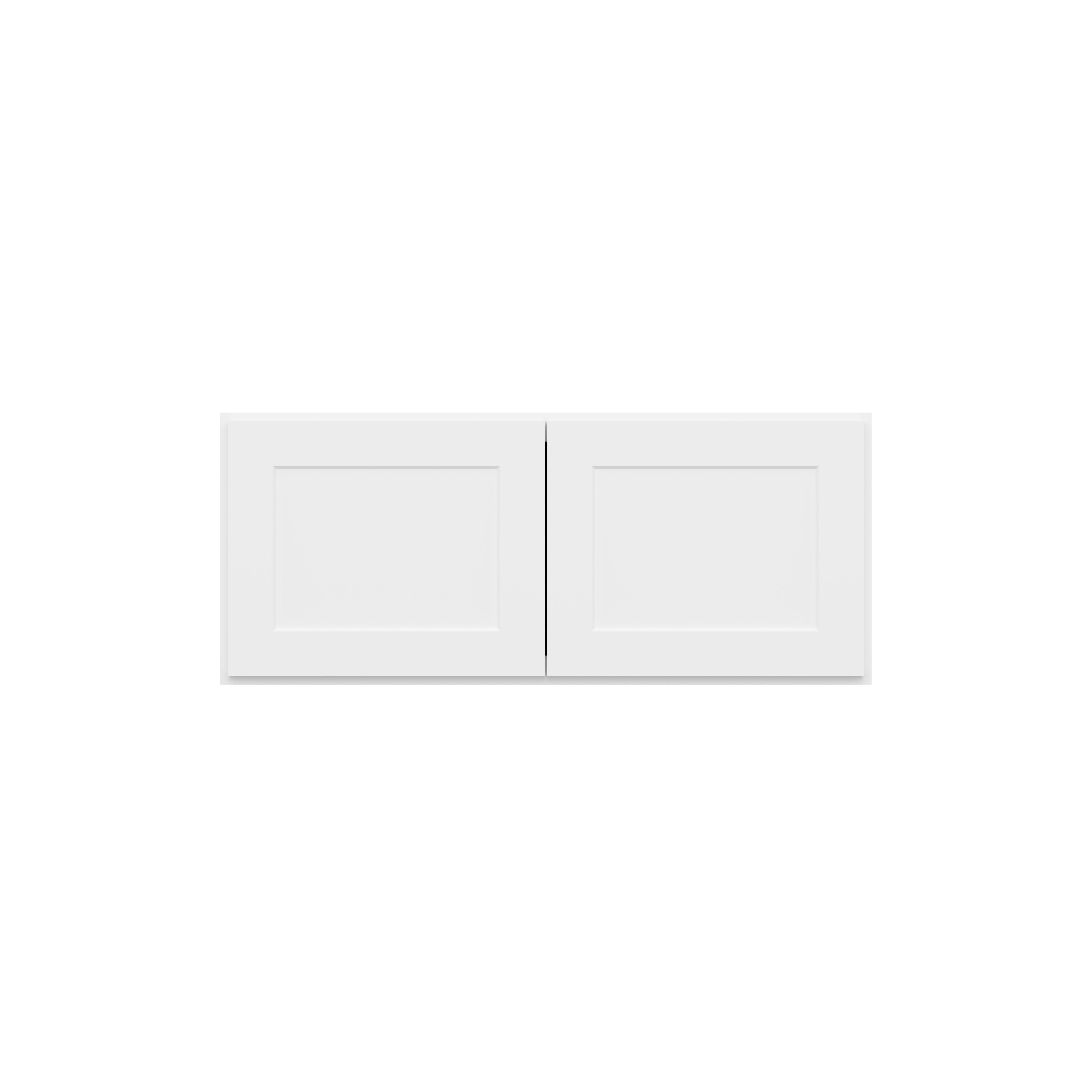 HOMLUX Easy-DIY 36-in W x 24-in D x 15-in H in Shaker White Ready to Assemble Wall Refrigerator Kitchen Cabinet with 2 Doors