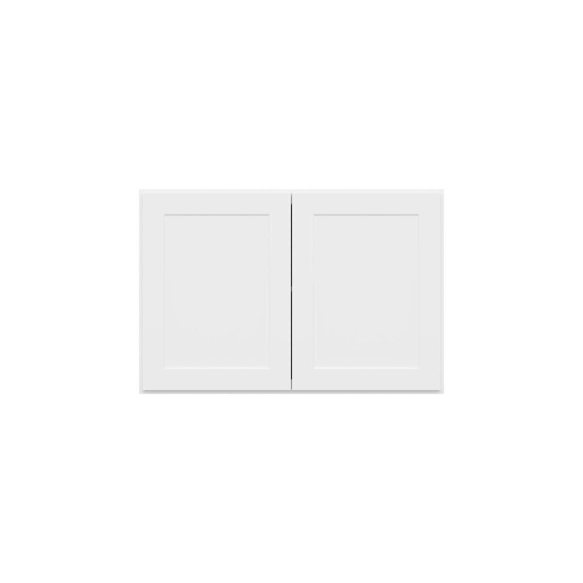 HOMLUX Easy-DIY 36-in W x 24-in D x 24-in H in Shaker White Ready to Assemble Wall Refrigerator Kitchen Cabinet with 2 Doors