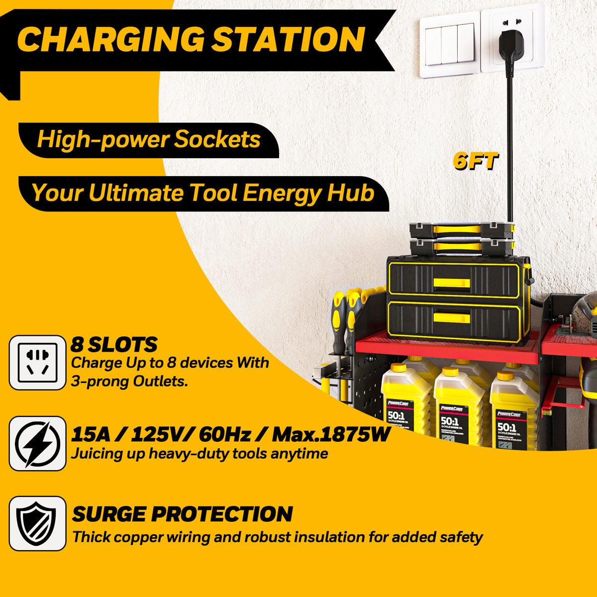 Wall-Mounted Power Tool Organize