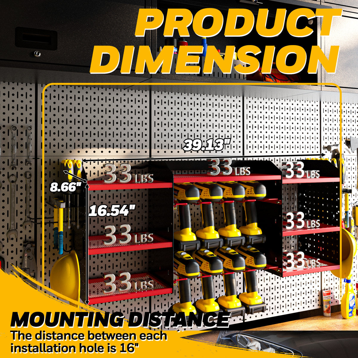 Wall-Mounted Power Tool Organize