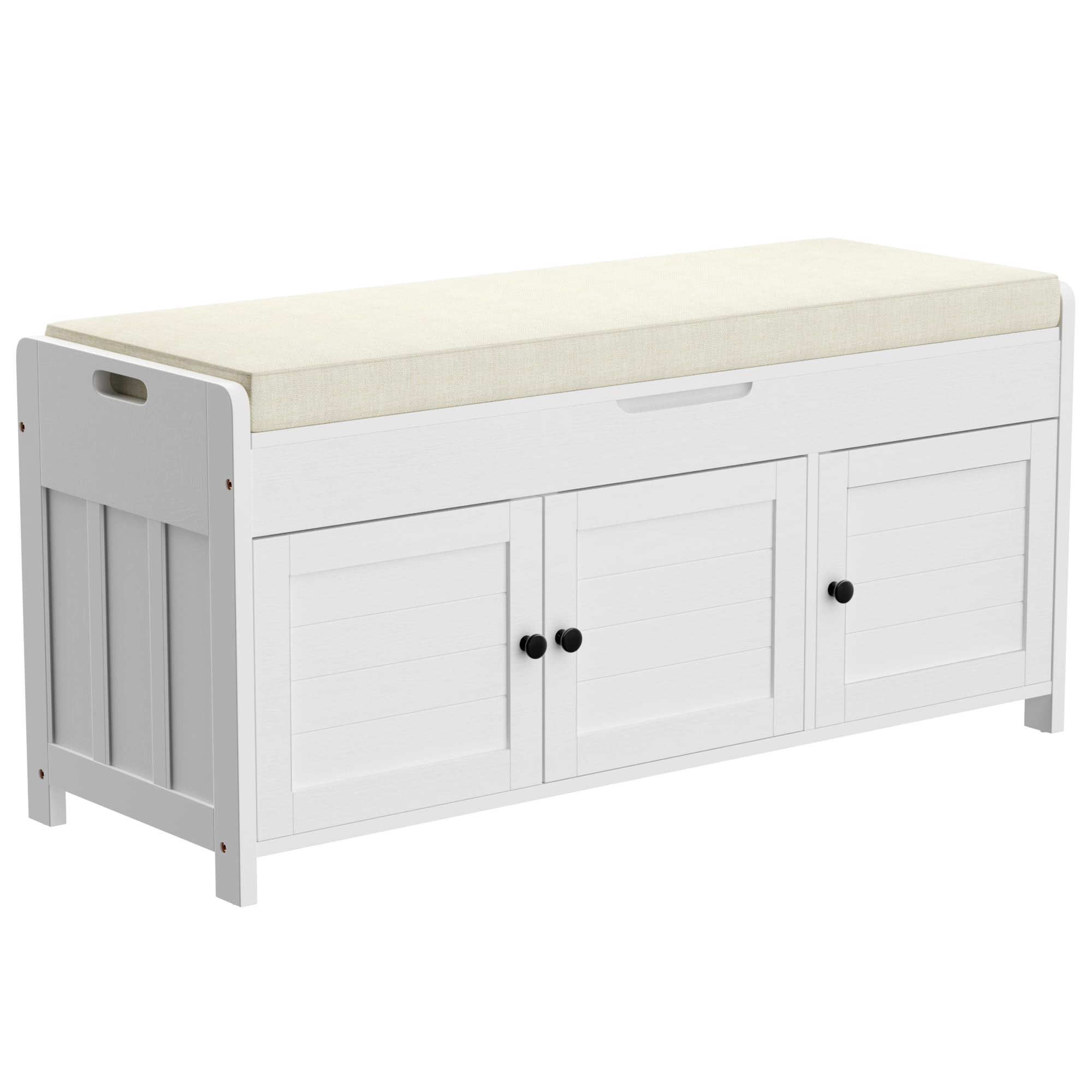 Shoe Storage Bench with Doors