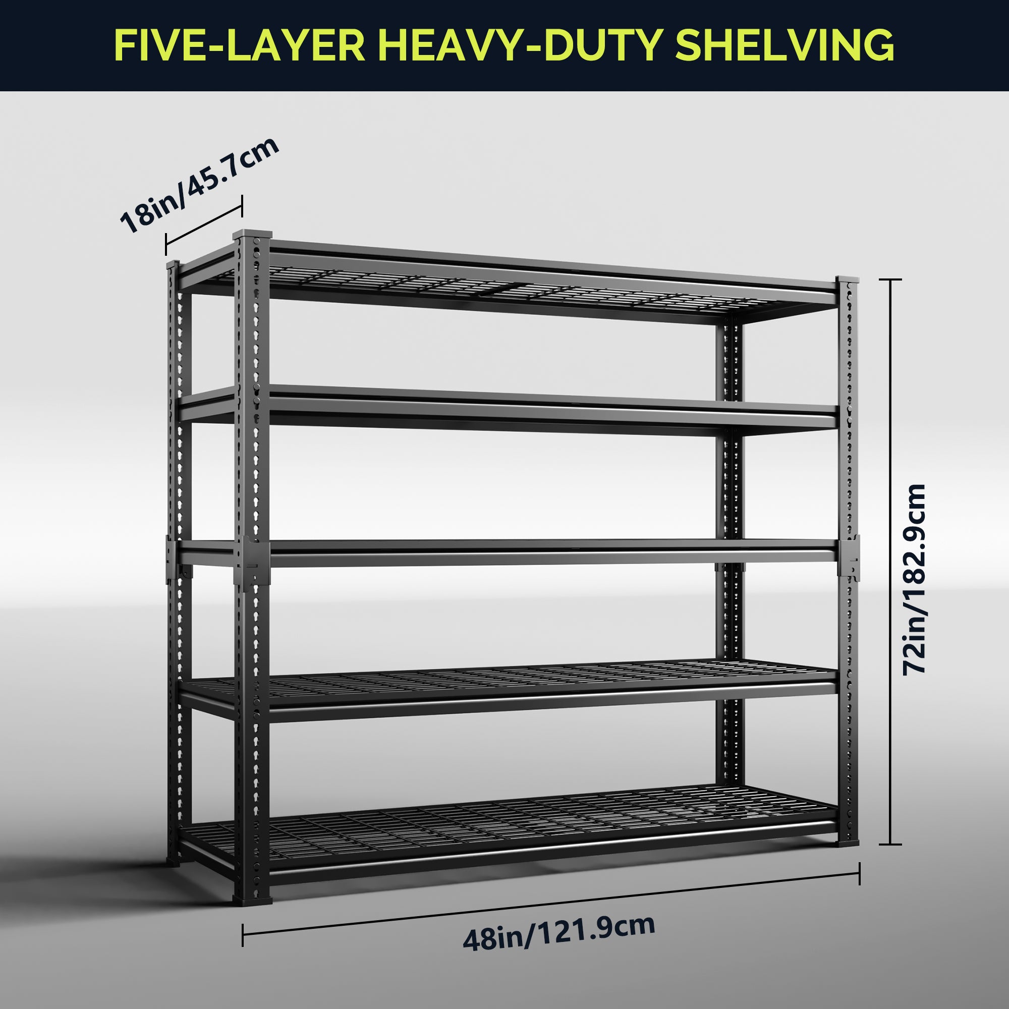 Heavy Duty Metal Utility Shelving Unit