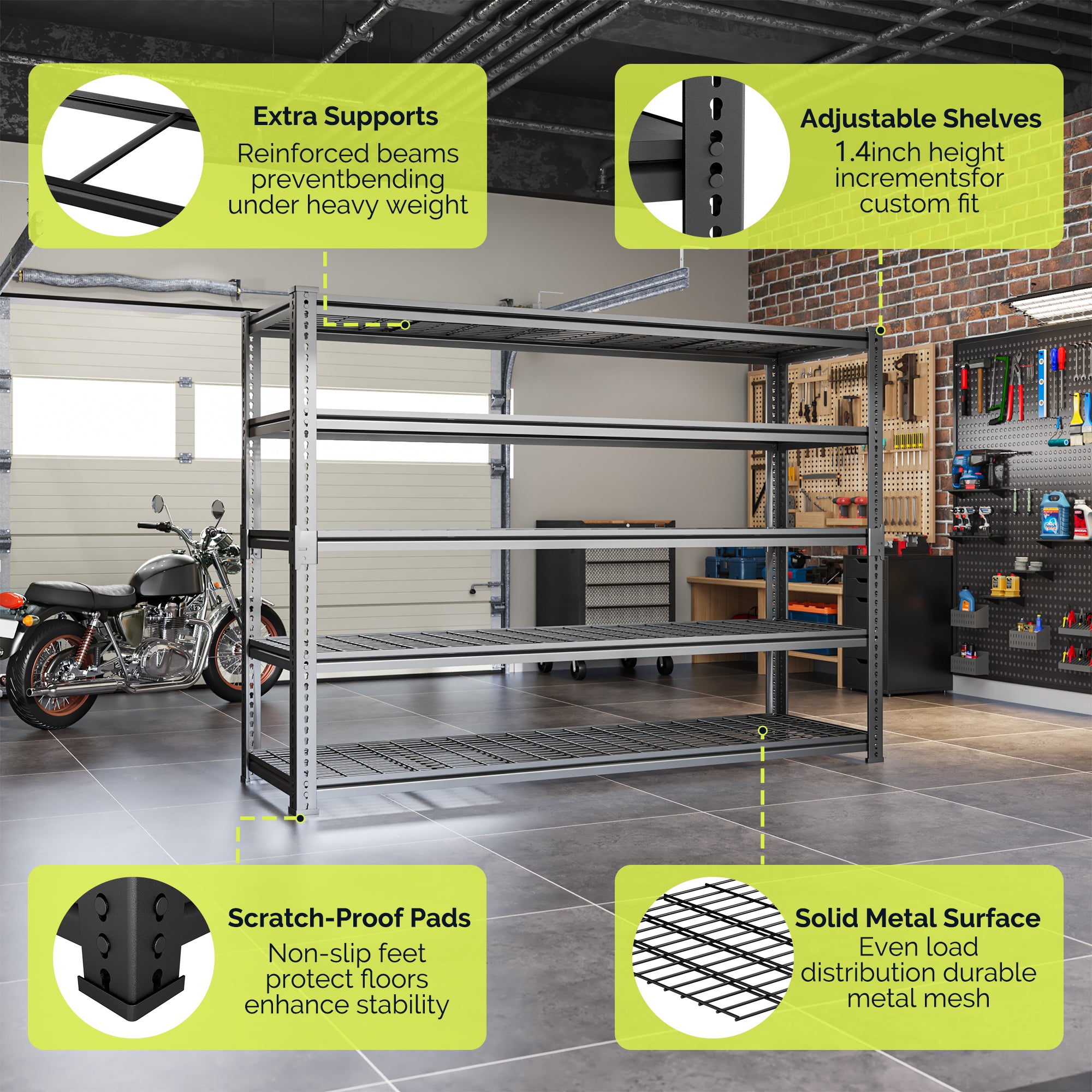 Heavy Duty Metal Utility Shelving Unit