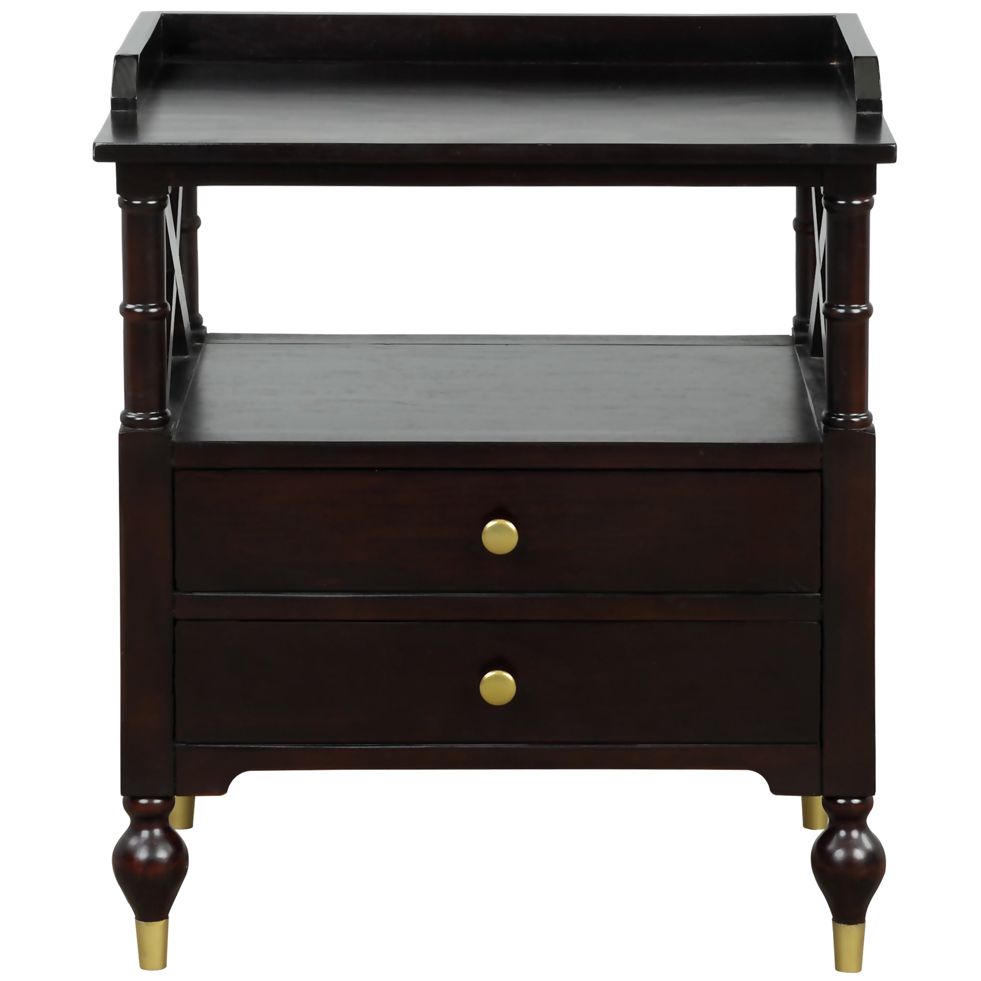 3 Pieces Bedroom Set Modern Linen Curved Upholstered Beige Platform Full Bed with Two Black Cherry Nightstands