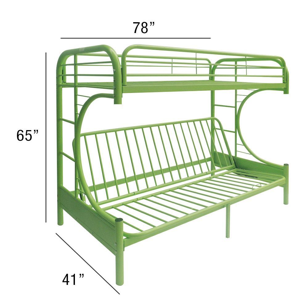 Eclipse Bunk Bed (Twin/Full/Futon) in Green 02091GR