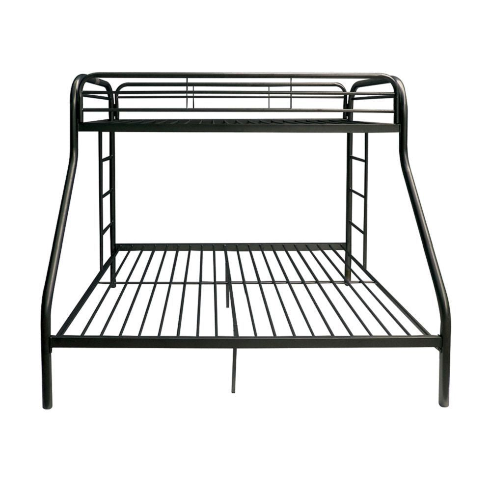 Tritan Bunk Bed (Twin/Full) in Black 02053BK