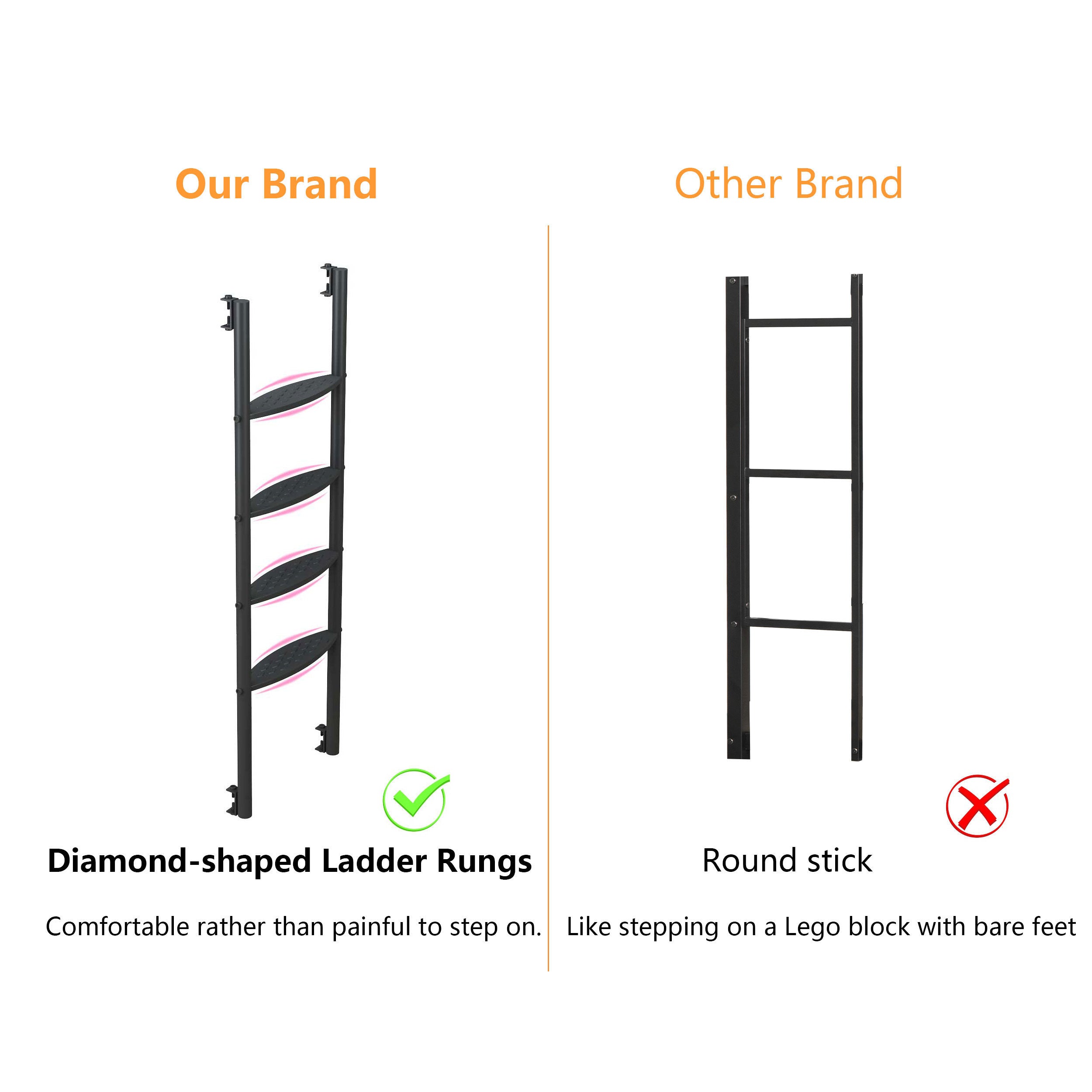 Metal Twin over Twin&Twin Triple Bed for Kids,Comfortable Rungs,CPC Certified,No Box Spring Needed,Heavy Duty,Easy to Assemble