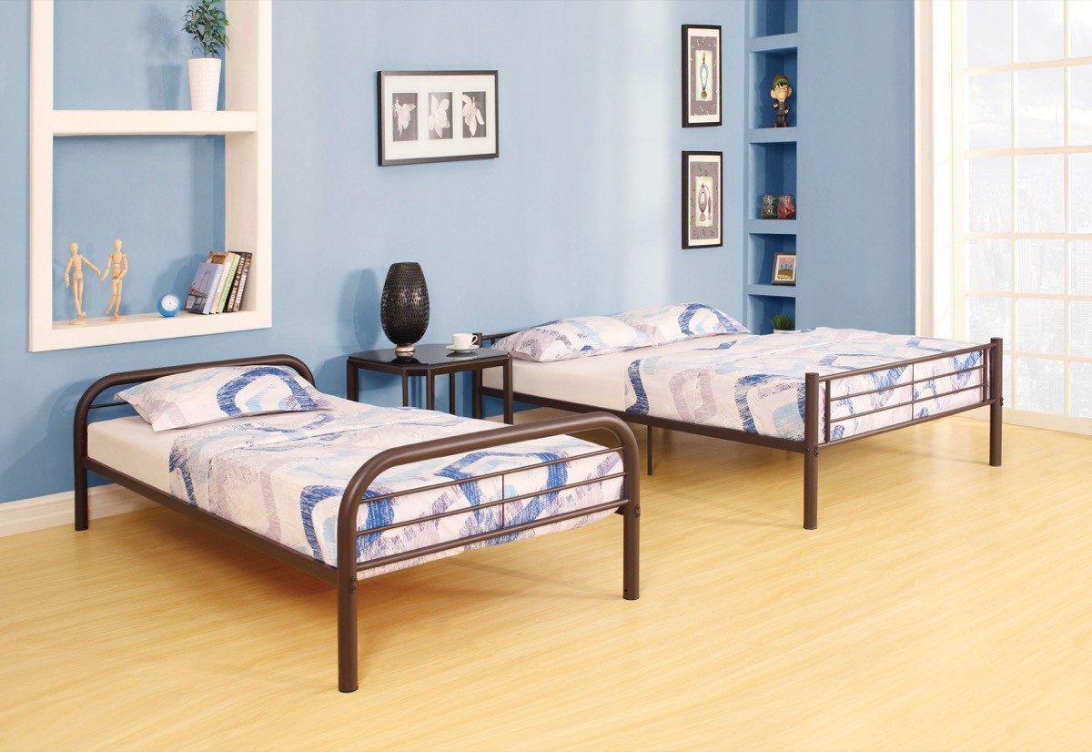 Cairo Bunk Bed (Twin/Full) in Sandy Black 37610