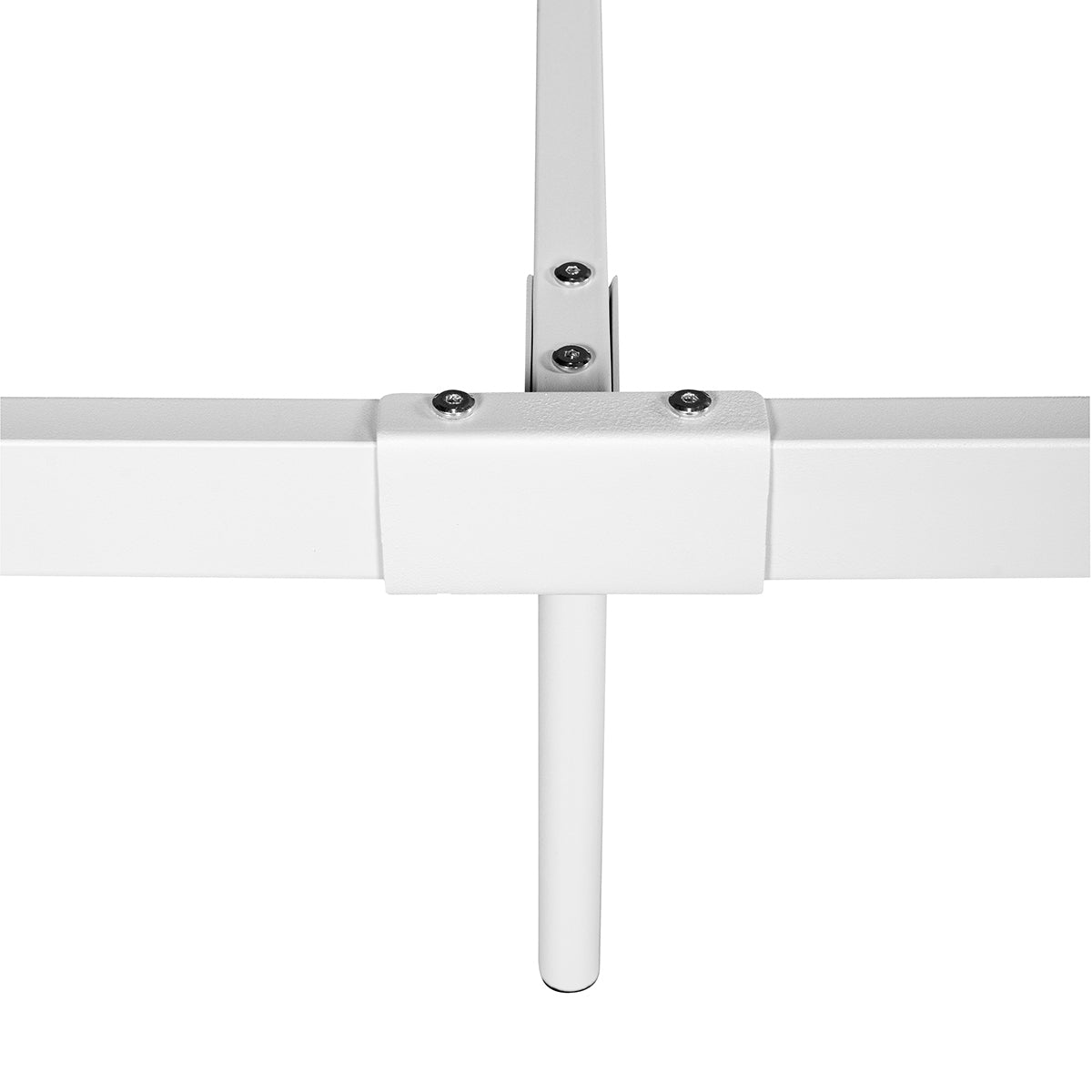 86.4" L X 59.6" W X 44"H Metal Bed Frame Queen Size Standerd Bed Frame - WHITE