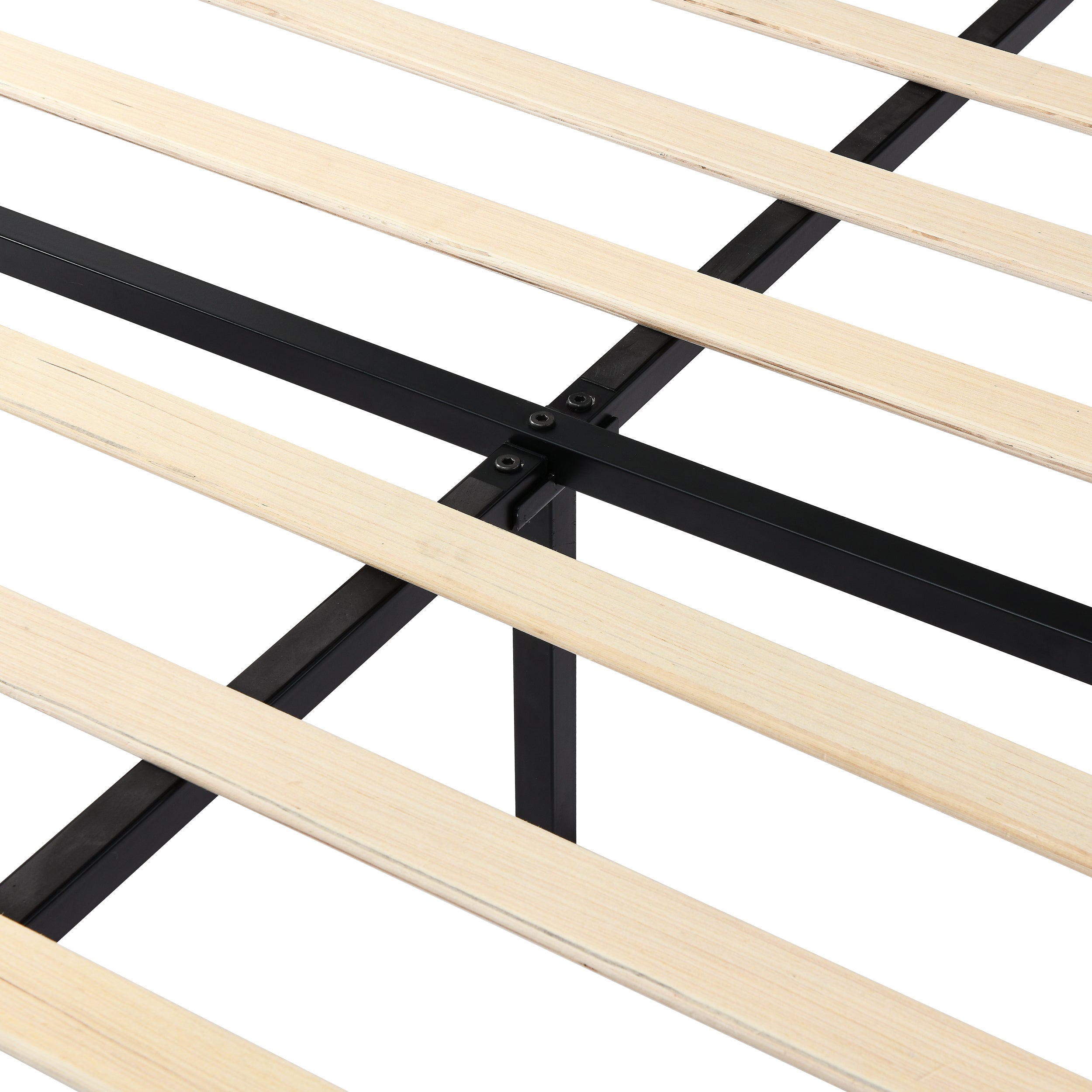 Light Grey Bed Frame with Adjustable Border Headboard King Size