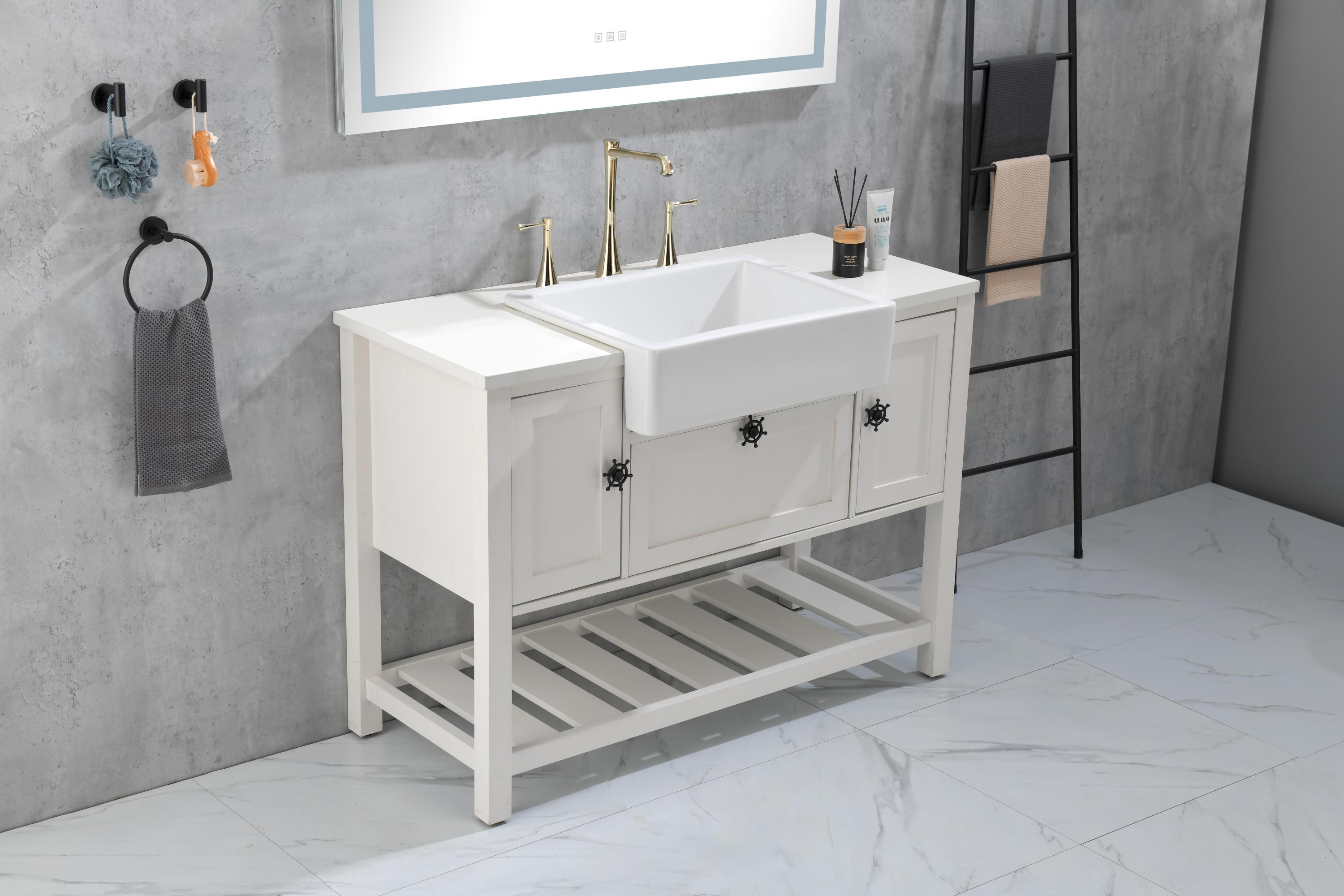 LED Bathroom Mirror  48 "x  36 " with Front and Backlight, Large Dimmable Wall Mirrors with Anti-Fog, Shatter-Proof, Memory, 3Colors, LED Vanity Mirror