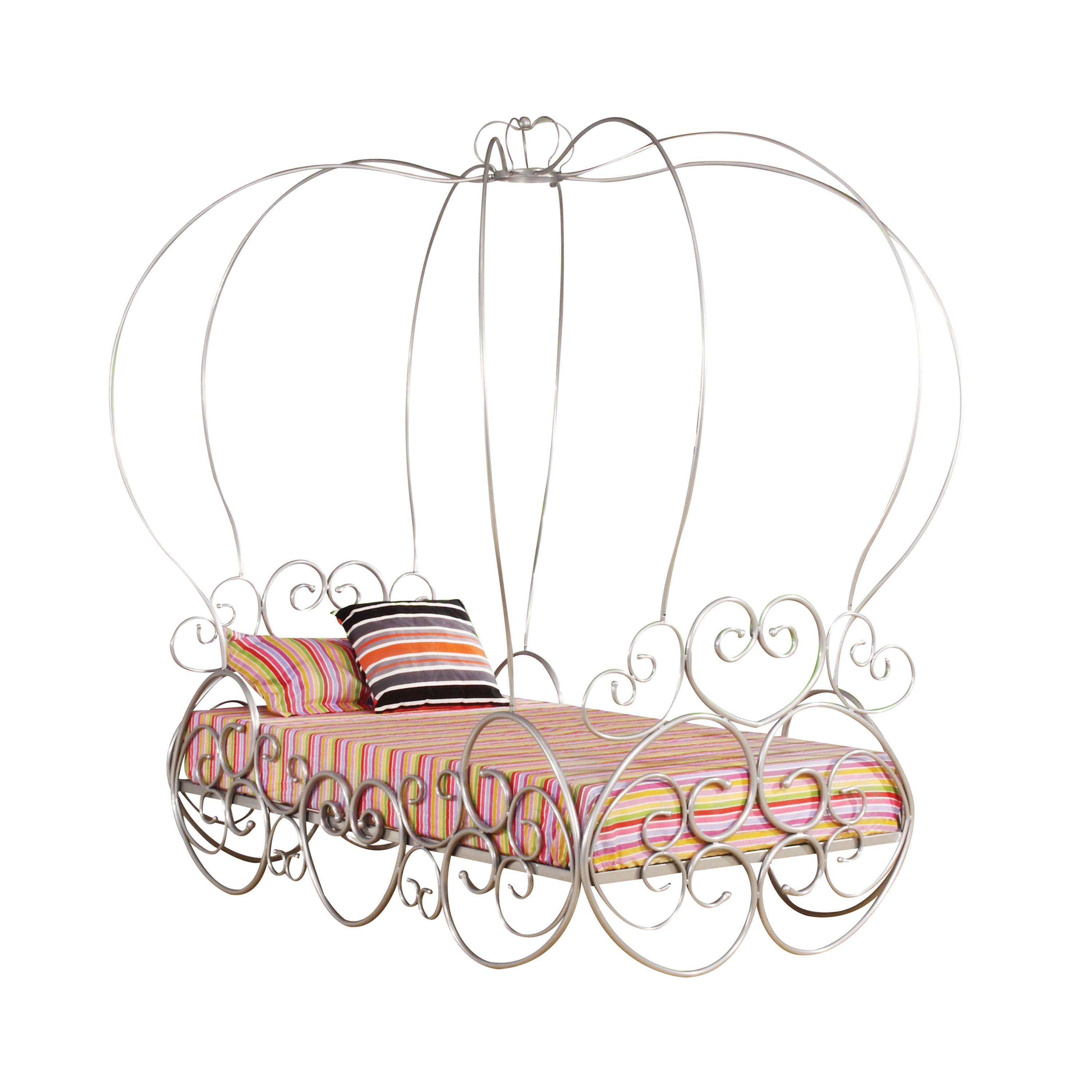 Priya Twin Bed in Silver 37190T