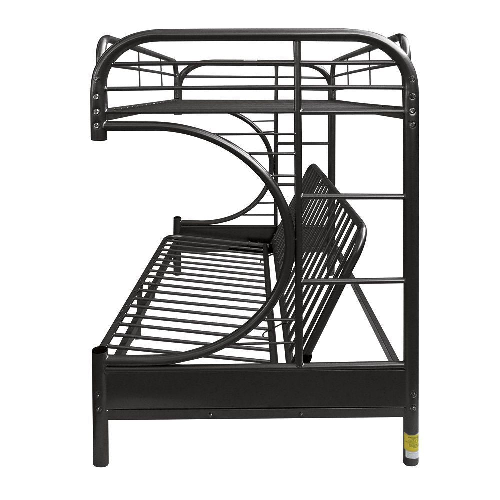 Eclipse Bunk Bed (Twin/Full/Futon) in Black 02091BK