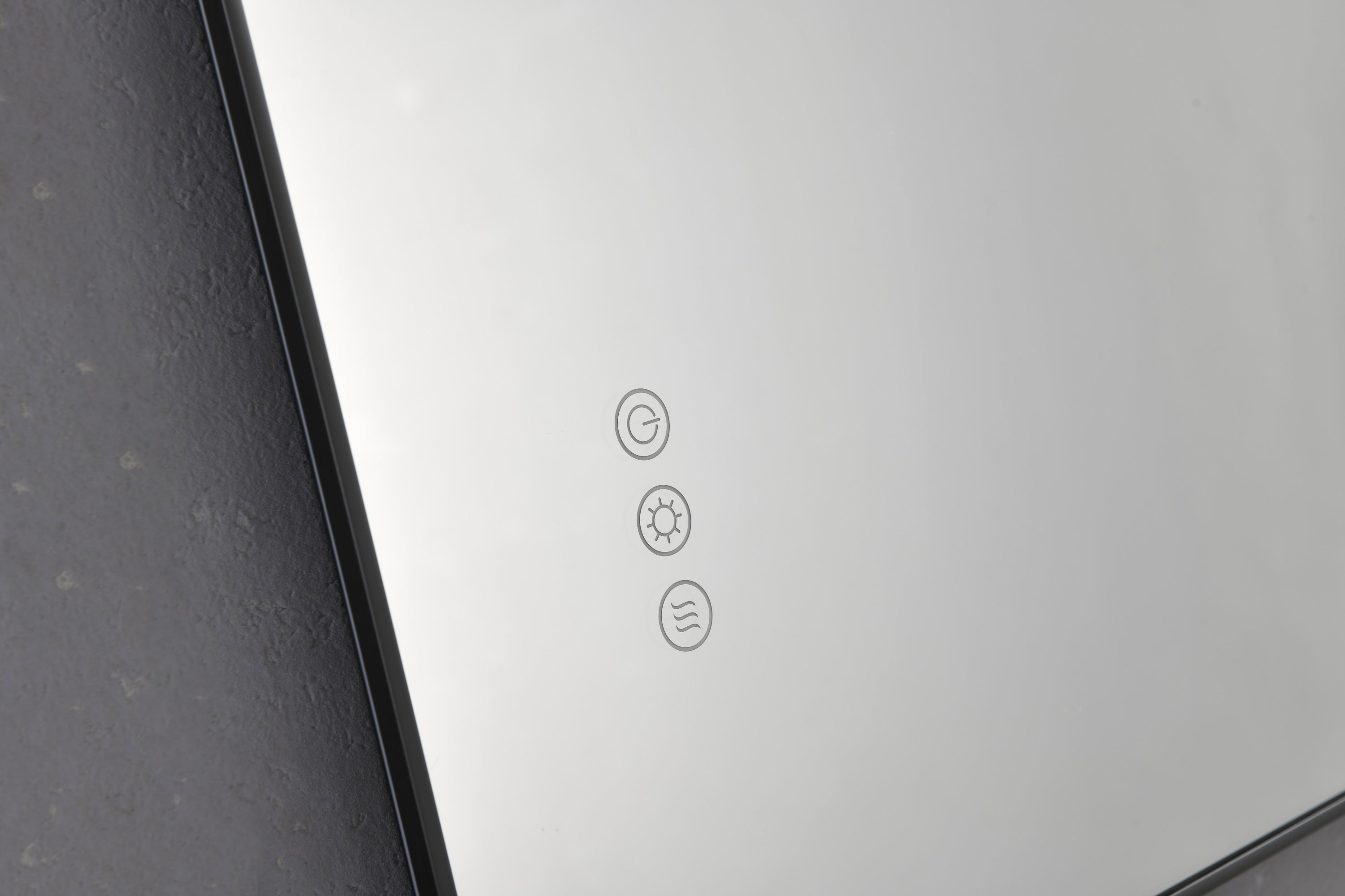 Super Bright Led Bathroom Mirror with Lights,Metal Frame Mirror Wall Mounted Lighted Vanity Mirrors Dimmable Led Mirror for Makeup,Horizontal or vertical/GunGray Metal