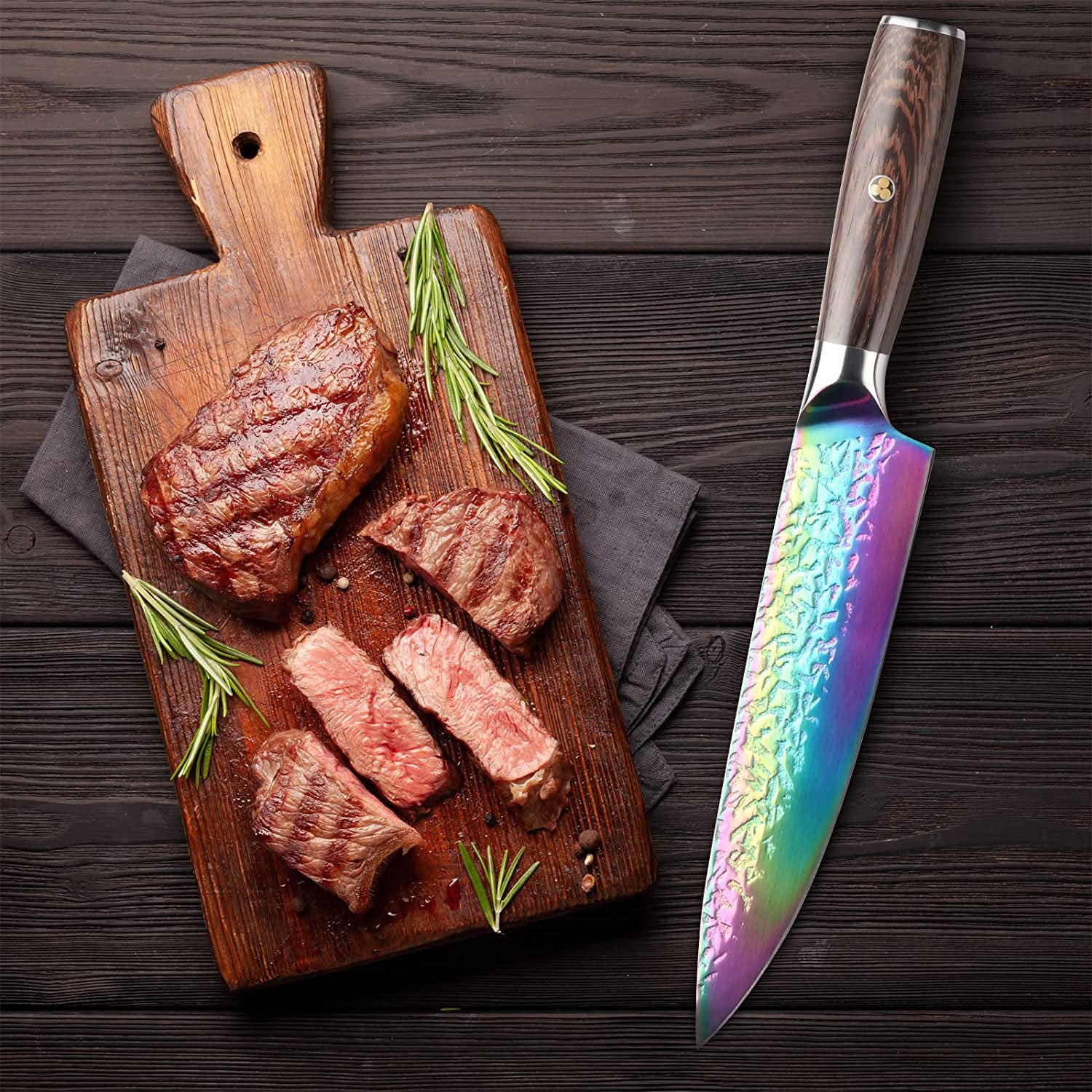 Chef knife kitchen forged sharp paring knife with ergonomic handle professional