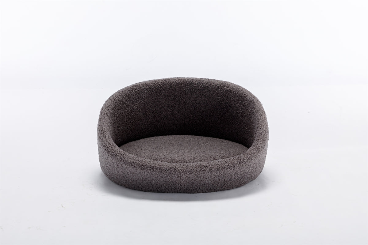 PANGPANG Cat Bed Pet Sofa With Solid Wood frame, Cashmere cover,Mid Size,GREY