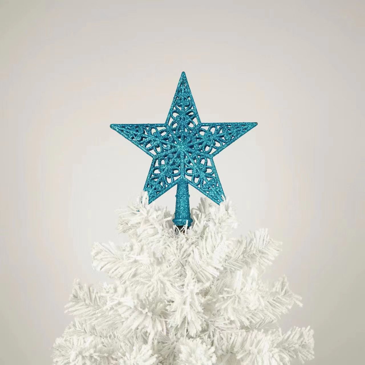 6ft Artificial Christmas Tree with 300 LED Lights and 600 Bendable Branches,Christmas Tree Holiday Decoration, Decorated Tree with Tri-Color LED Lights