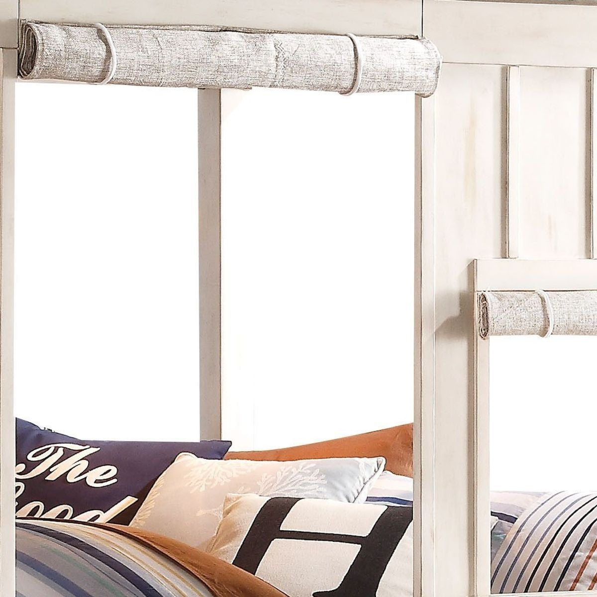 Spring Cottage Full Bed in Weathered White & Washed Gray 37655F