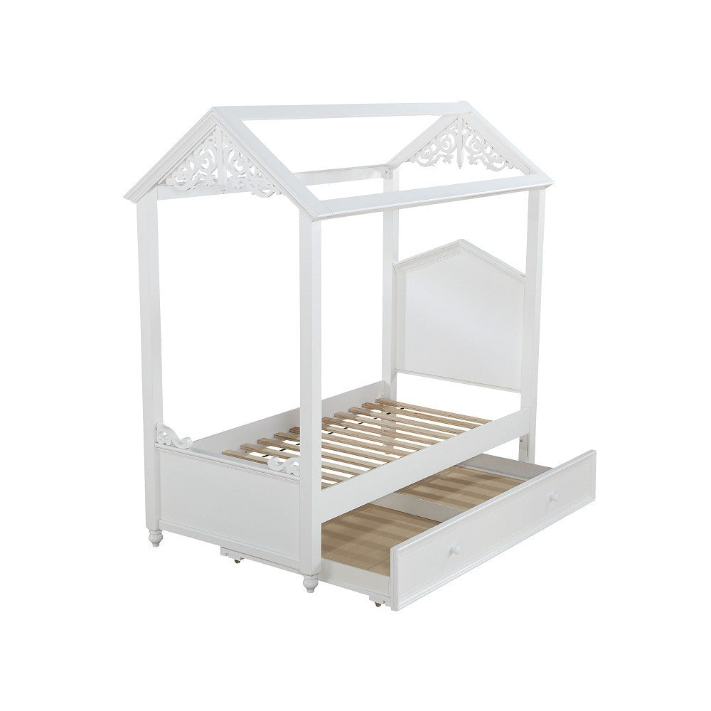 Rapunzel Twin Bed in White 37350T