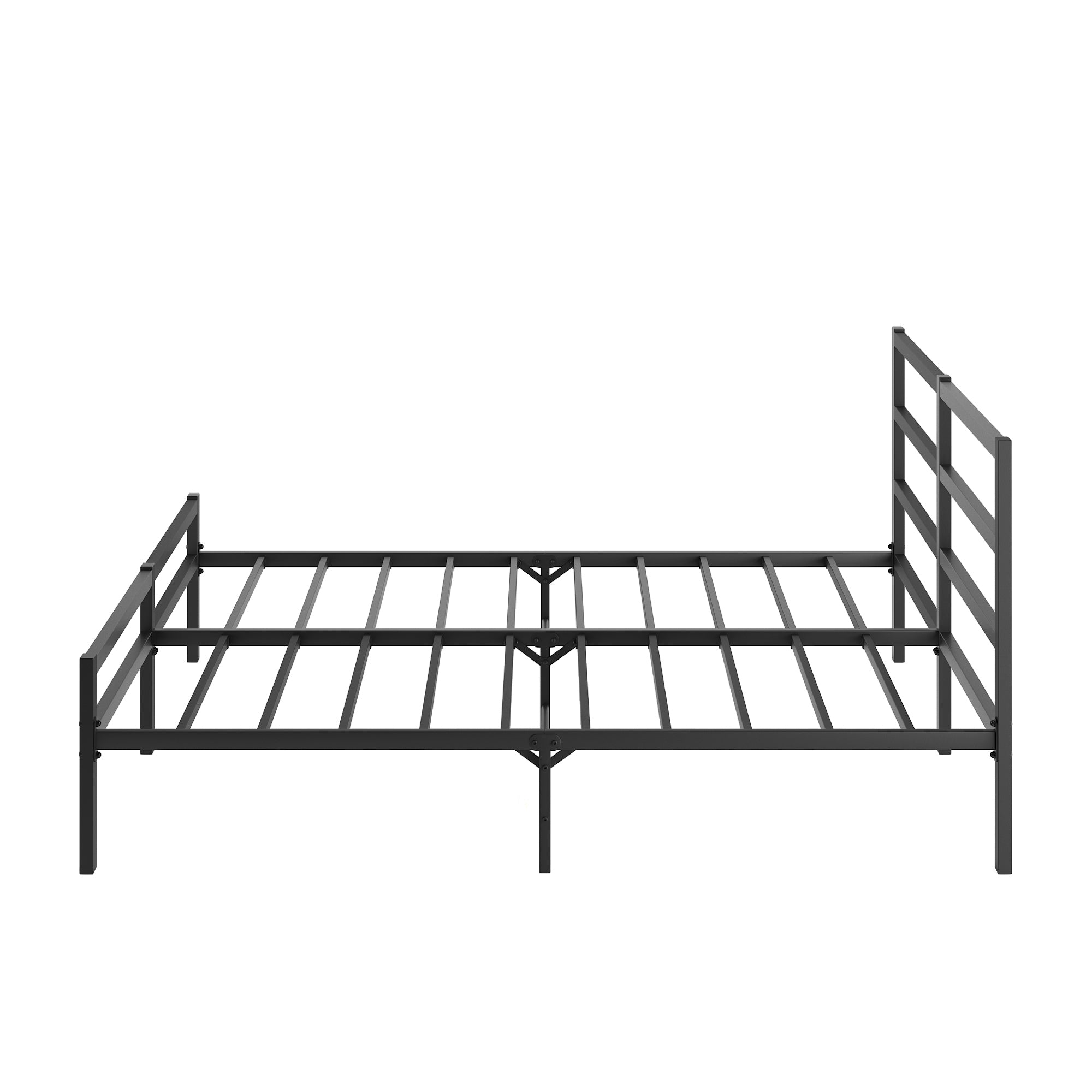 Metal Platform Bed frame with Headboard, Sturdy Metal Frame, No Box Spring Needed(Queen)