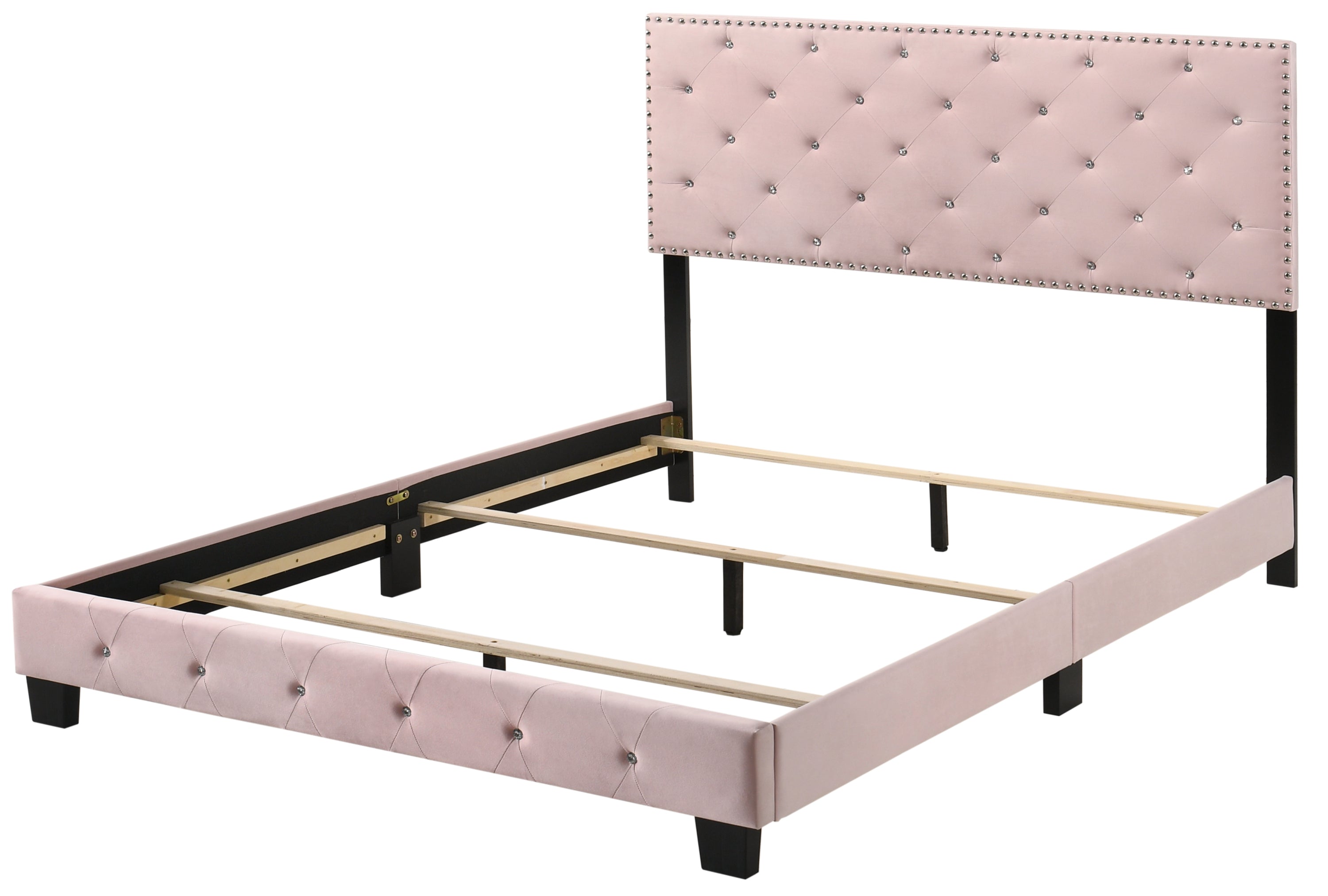 Glory Furniture Suffolk G1406-QB-UP Queen Bed , PINK