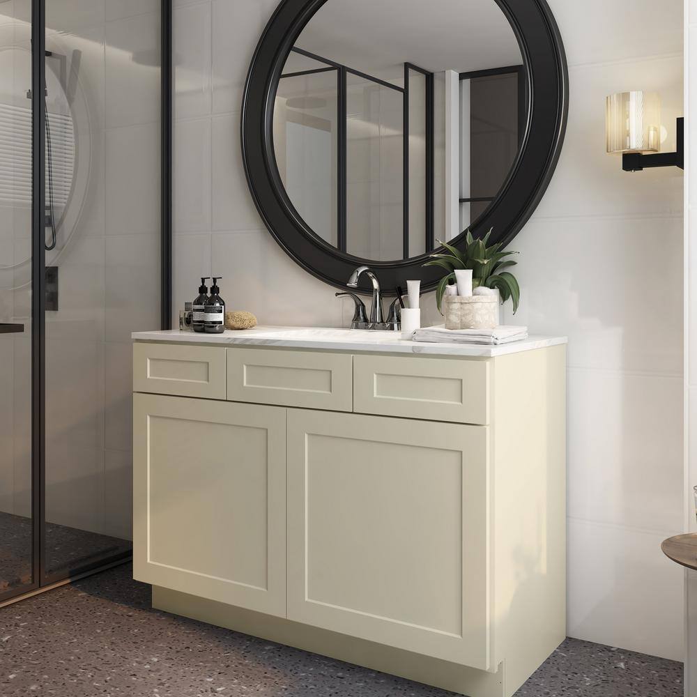 21"D X 48"W X 34-1/2"H BIRCH SOLID WOOD Vanity Base Kitchen Cabinet VSD48