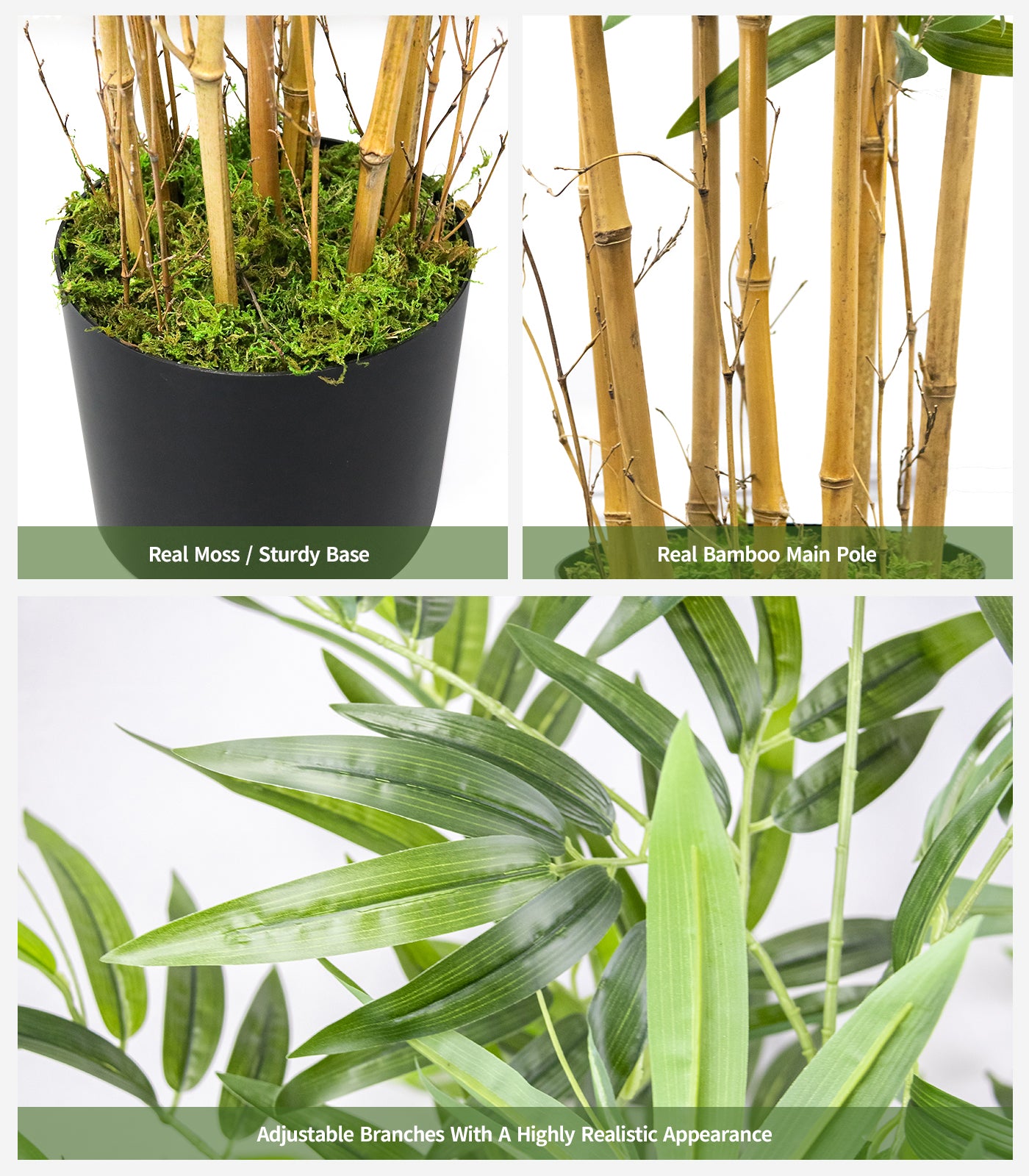 6ft Dark Green Bamboo Tree