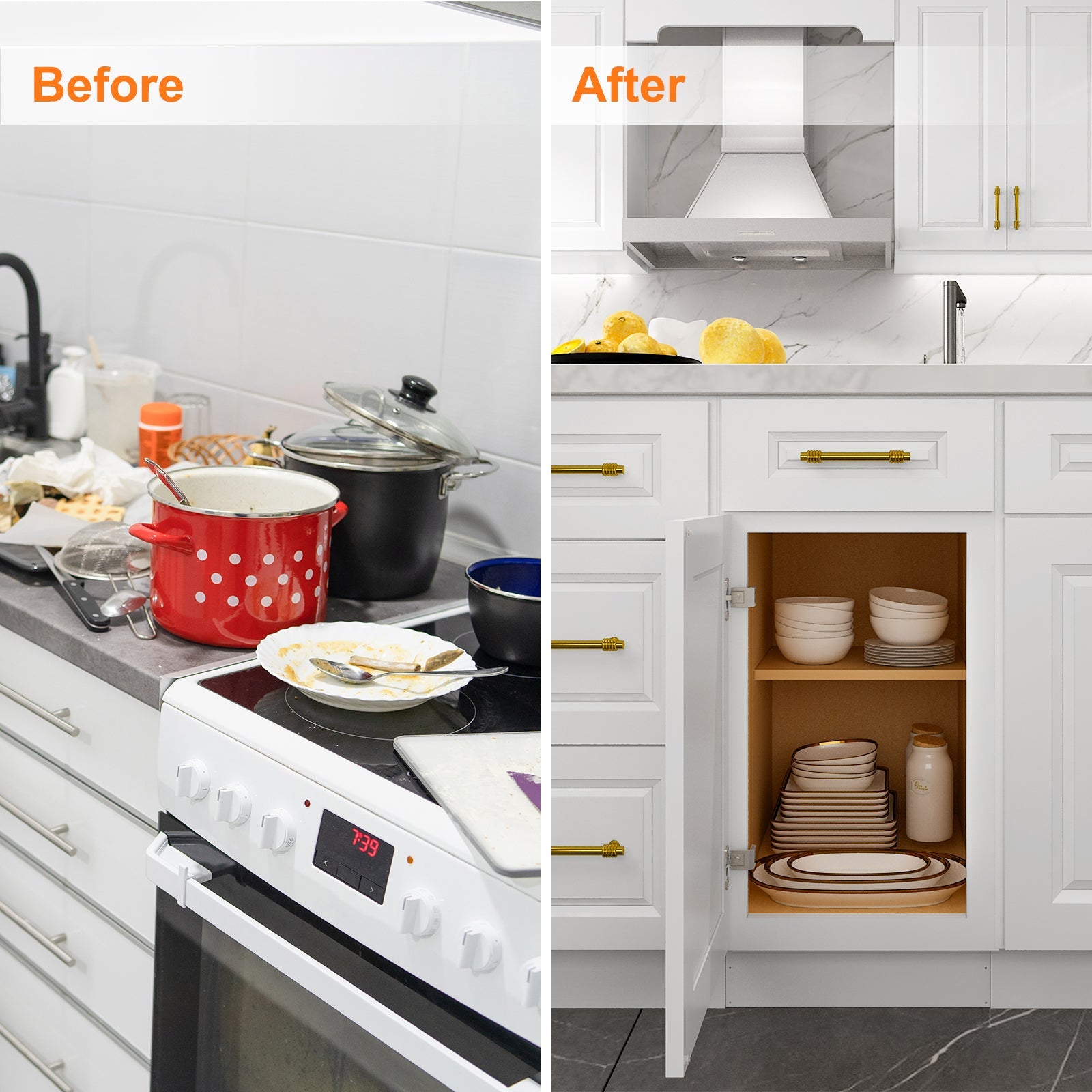 24"D Birch Solid Wood X 18"W X 34-1/2"H Base Kitchen Cabinet B18