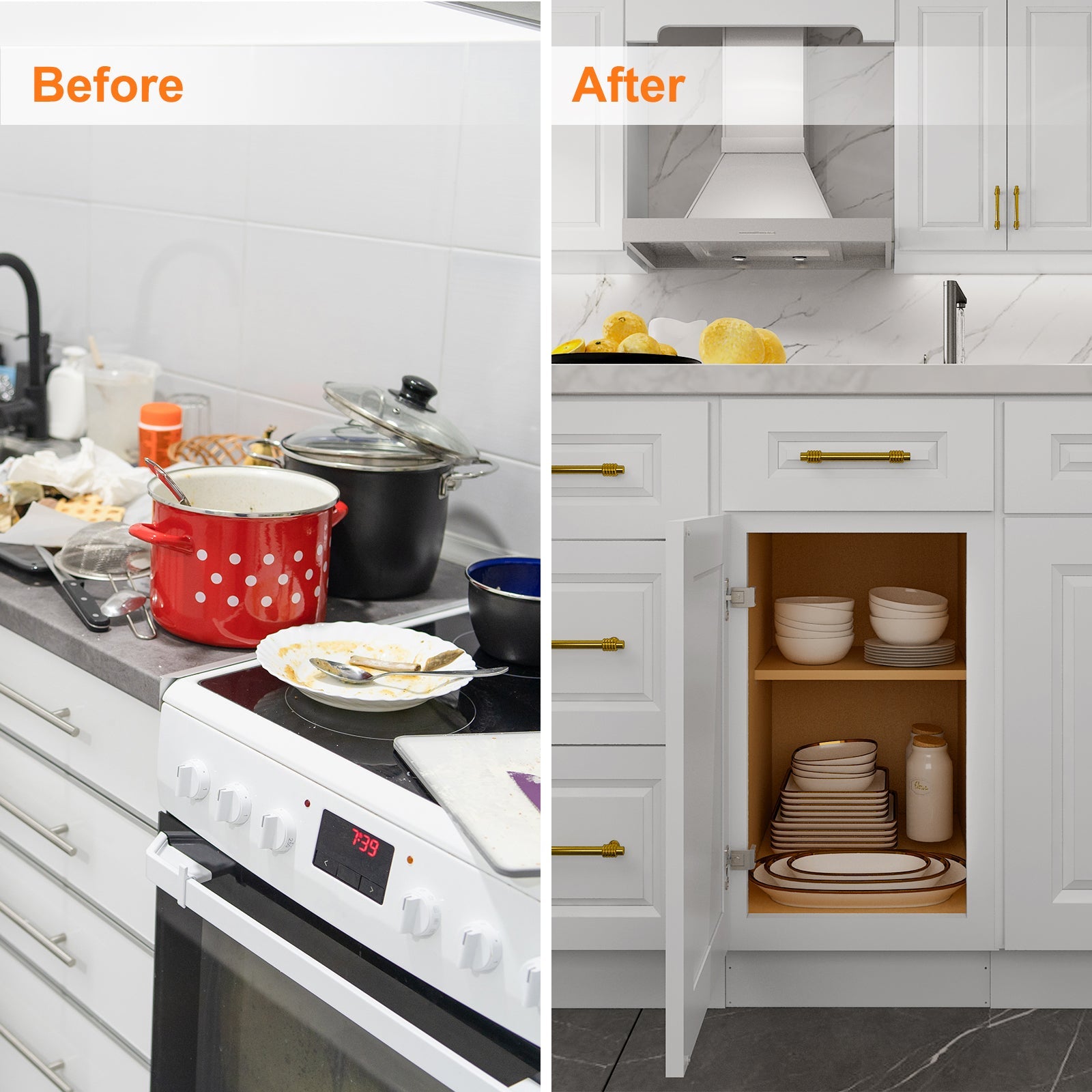 24"D Birch Solid Wood X 18"W X 34-1/2"H Base Kitchen Cabinet B18