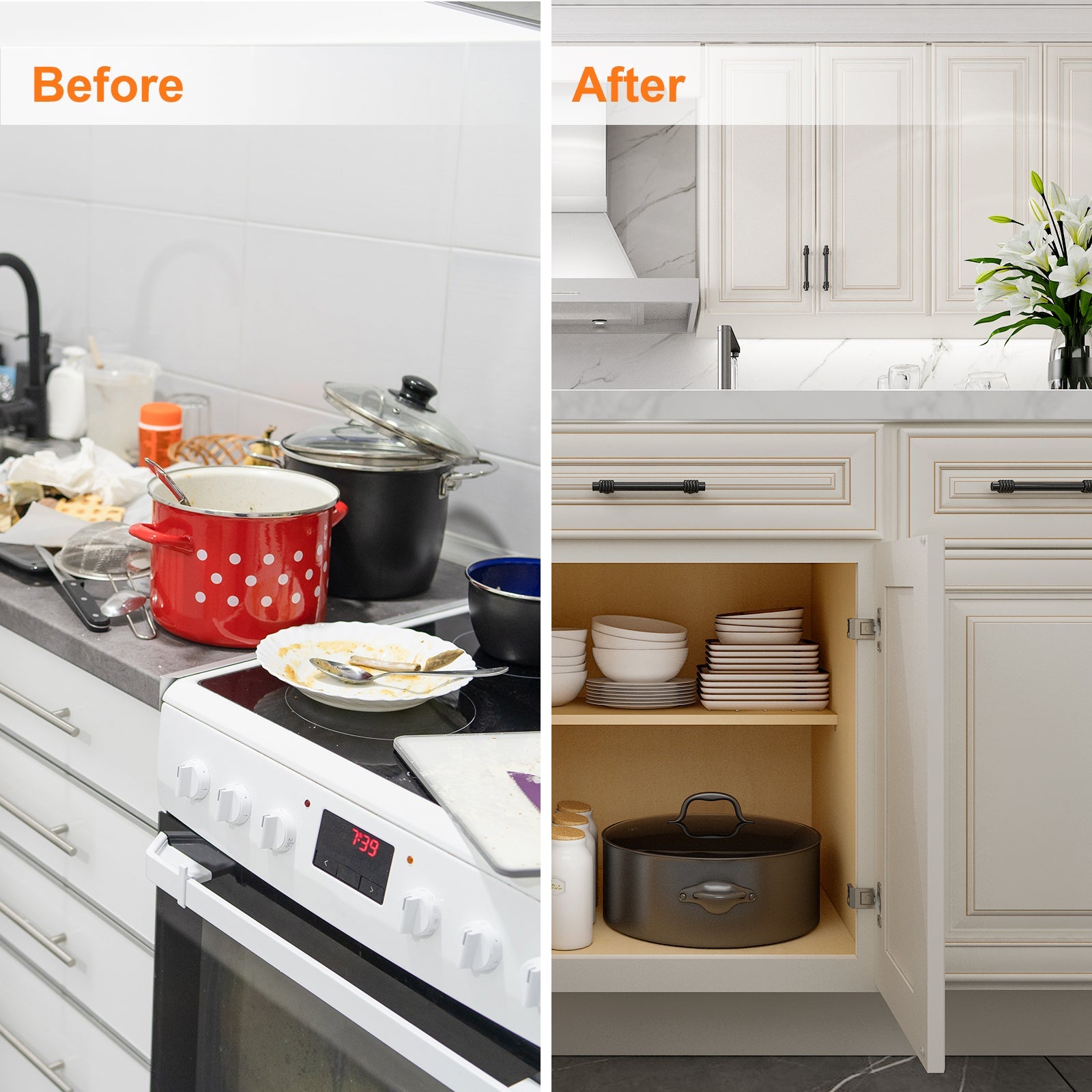 24"D Birch Solid Wood X 30"W X 34-1/2"H Base Kitchen Cabinet B42