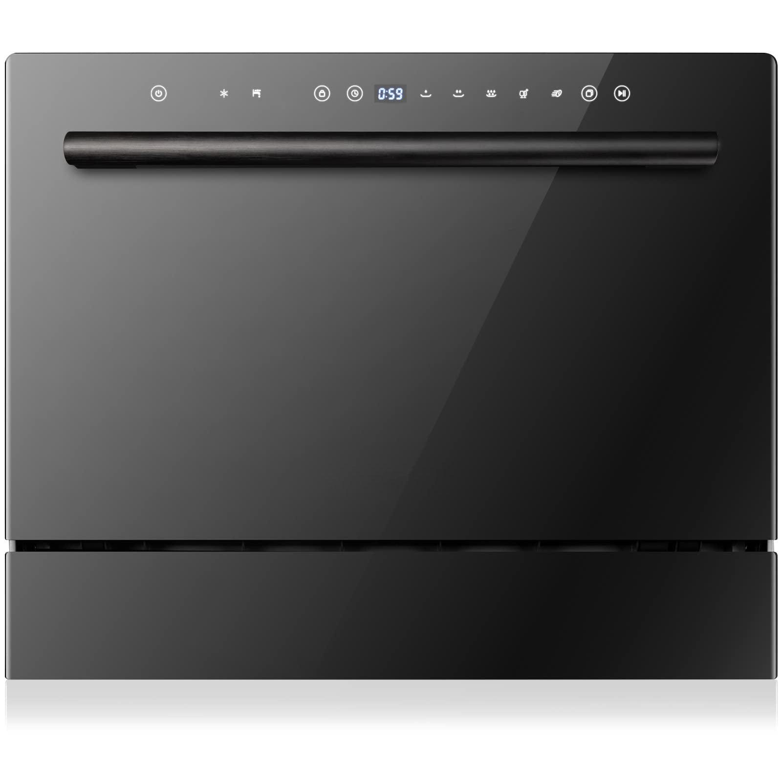 19 in. Portable Countertop Mini Dishwasher with Hot Air Dry Buylikepro