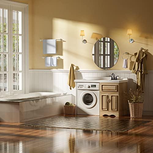 2-Handle Bathroom Sink Faucet 3 Hole, Matte Black Bathroom Faucet, Centerset Bathroom Faucet High Arc with Drain Assembly and Supply Hoses, 1.2 GPM Buylikepro