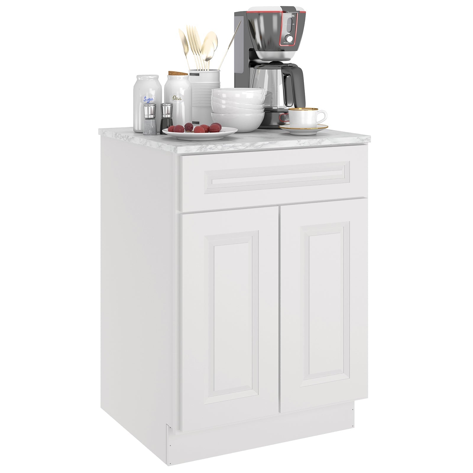 24"D Birch Solid Wood X 24"W X 34-1/2"H Base Kitchen Cabinet B24