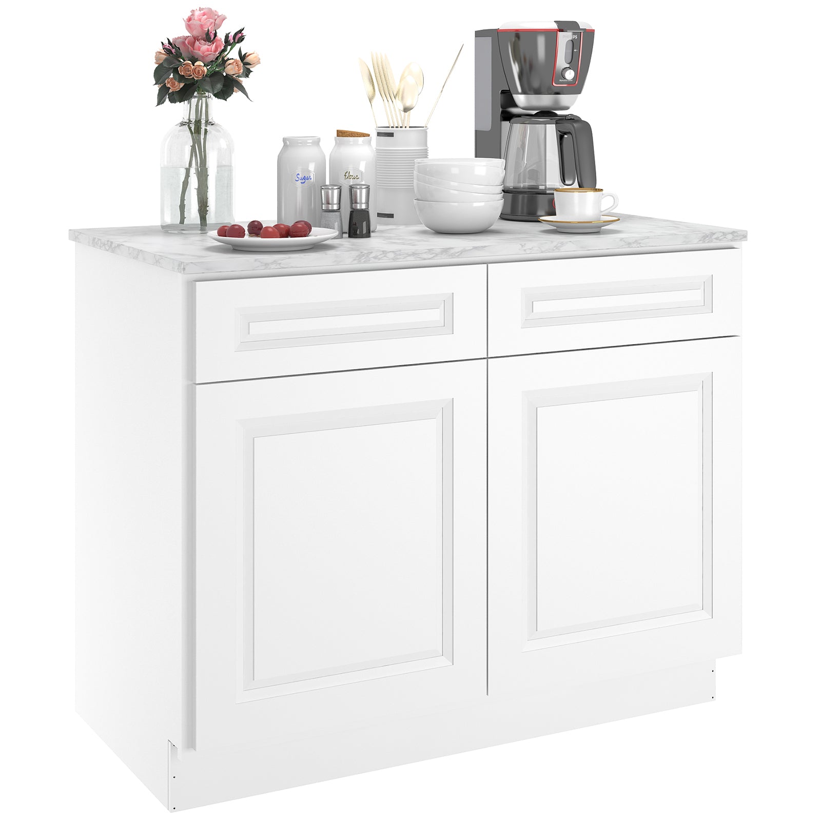 24"D Birch Solid Wood X 30"W X 34-1/2"H Base Kitchen Cabinet B42