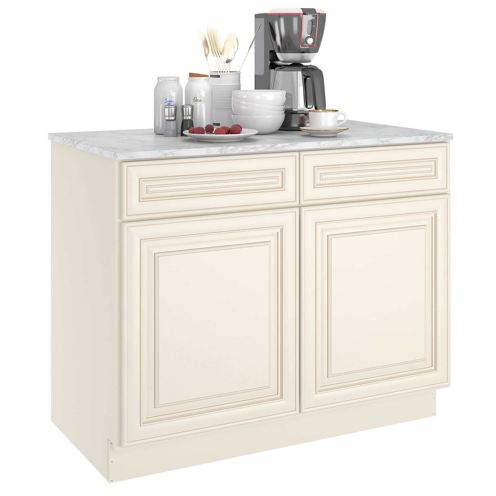 24"D Birch Solid Wood X 30"W X 34-1/2"H Base Kitchen Cabinet B42