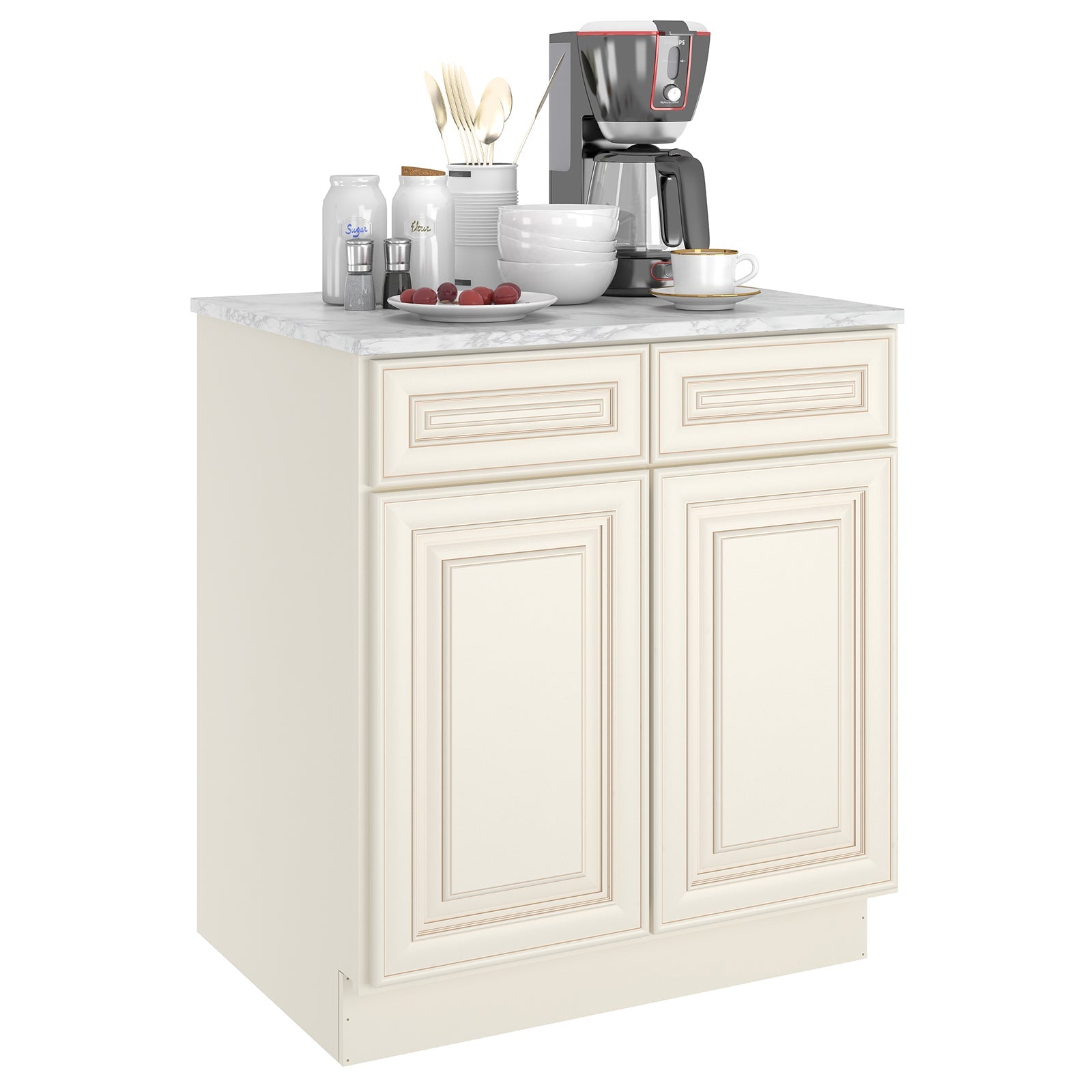 24"D Birch Solid Wood X 30"W X 34-1/2"H Base Kitchen Cabinet B30