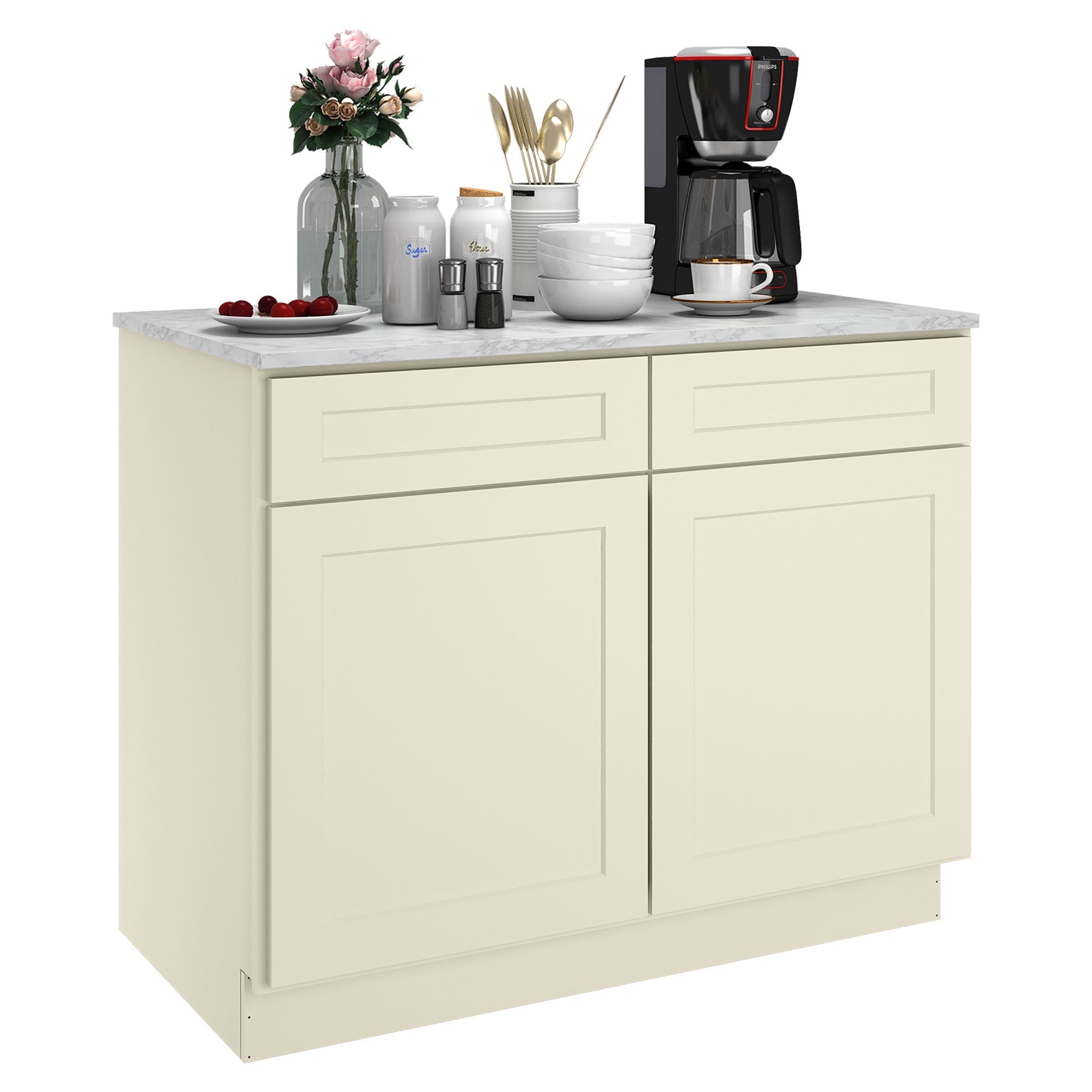 24"D Birch Solid Wood X 30"W X 34-1/2"H Base Kitchen Cabinet B42