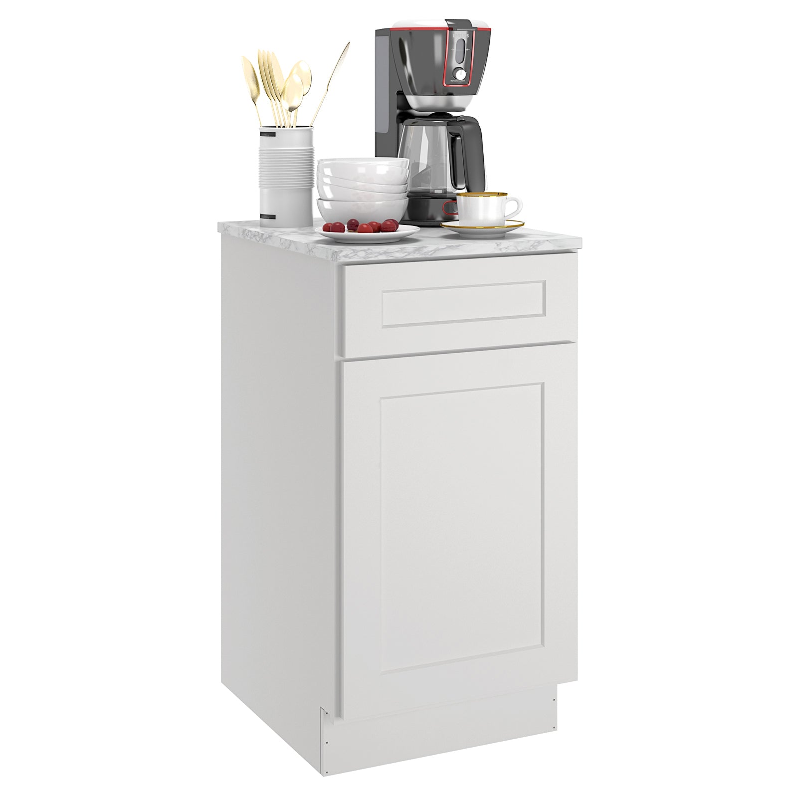 24"D Birch Solid Wood X 18"W X 34-1/2"H Base Kitchen Cabinet B18