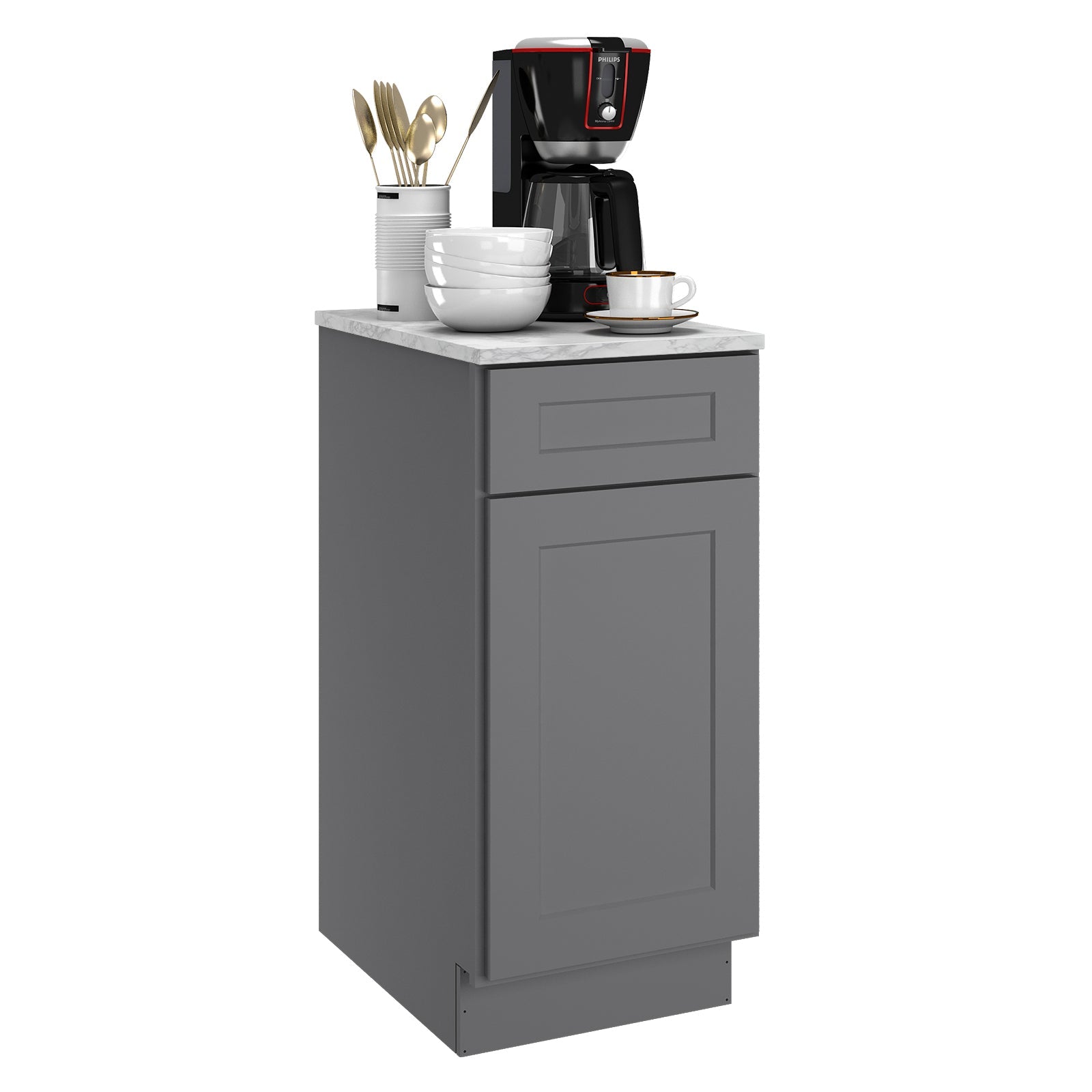 24"D Birch Solid Wood X 15"W X 34-1/2"H Base Kitchen Cabinet B15