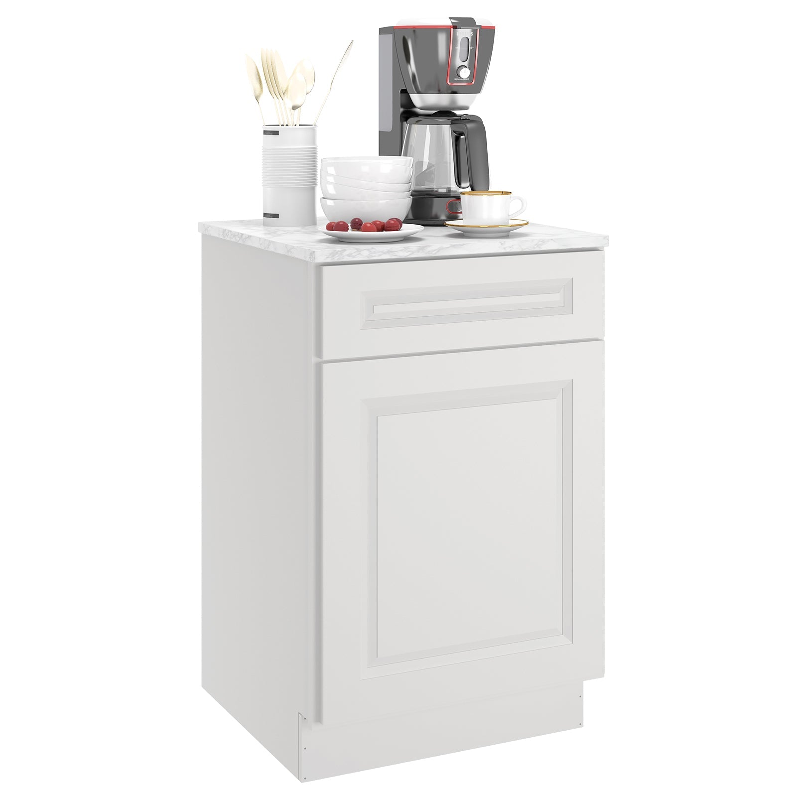 24"D Birch Solid Wood X 18"W X 34-1/2"H Base Kitchen Cabinet B21