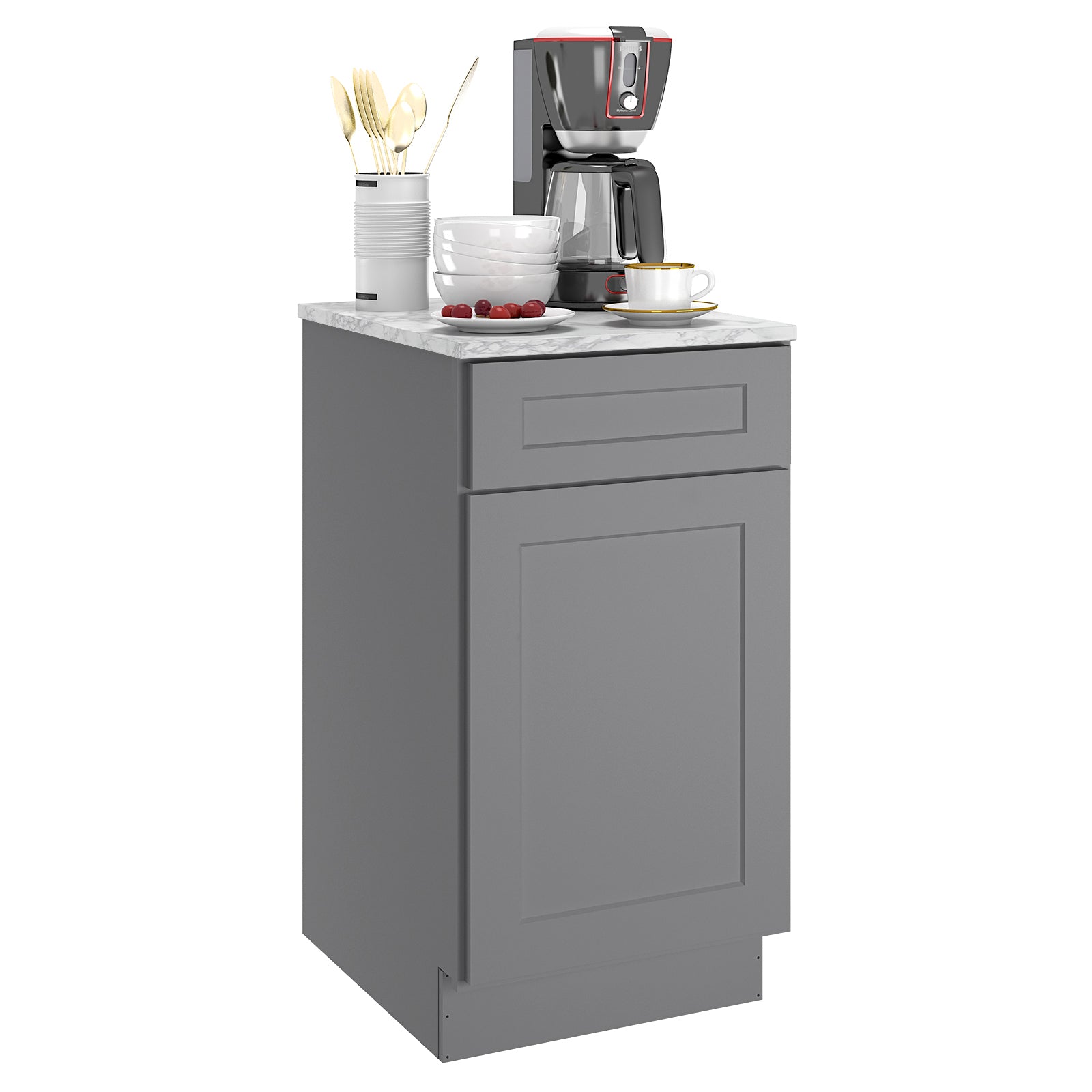 24"D Birch Solid Wood X 18"W X 34-1/2"H Base Kitchen Cabinet B18