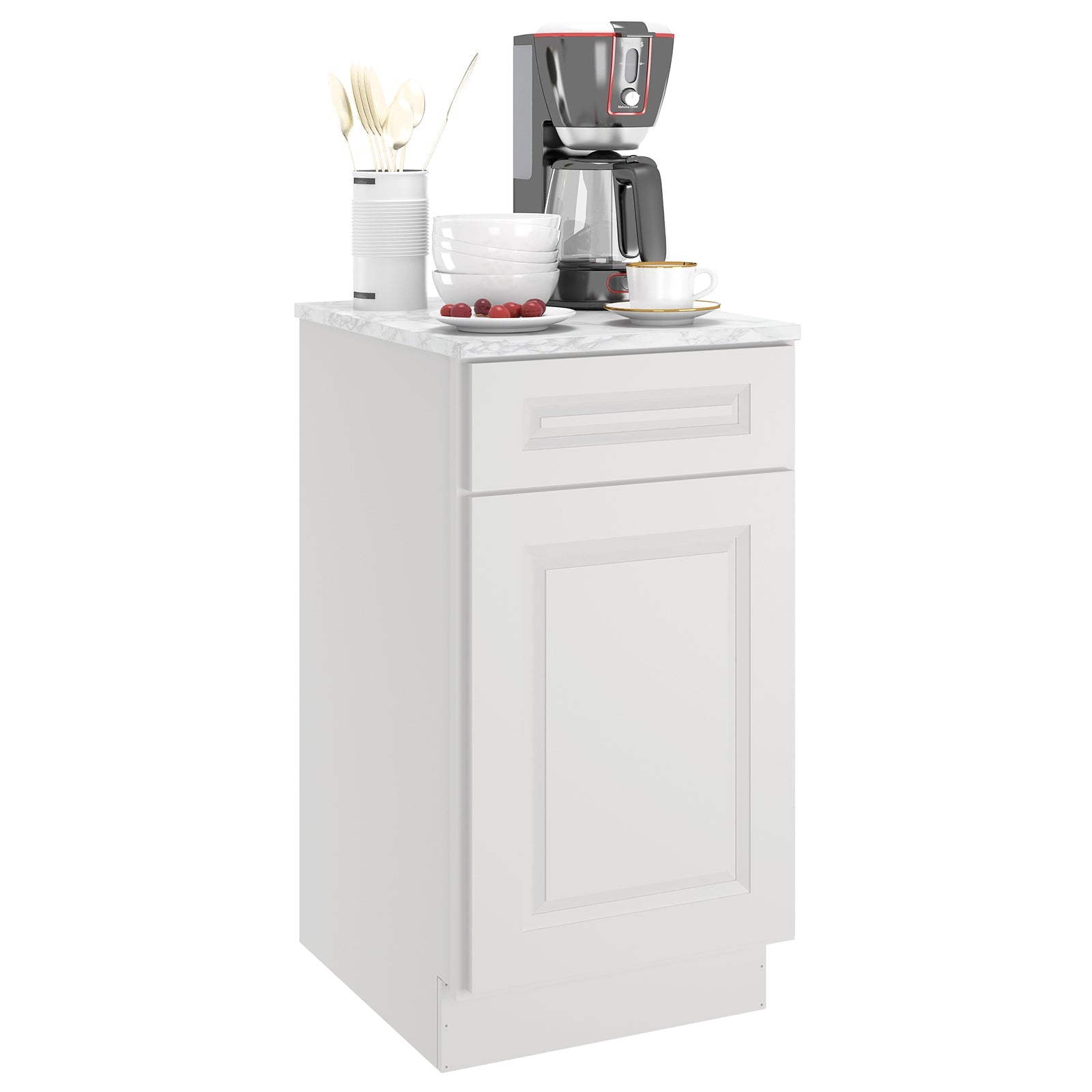 24"D Birch Solid Wood X 18"W X 34-1/2"H Base Kitchen Cabinet B18