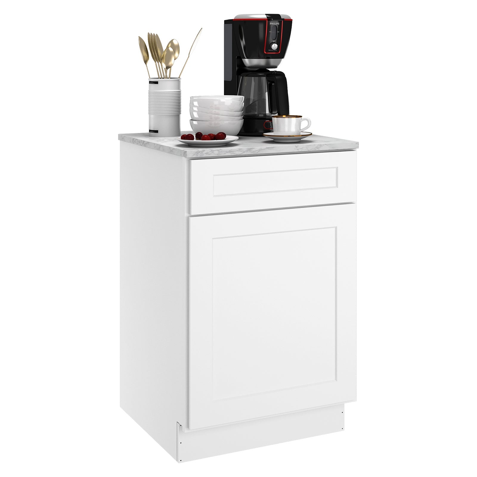 24"D Birch Solid Wood X 18"W X 34-1/2"H Base Kitchen Cabinet B21