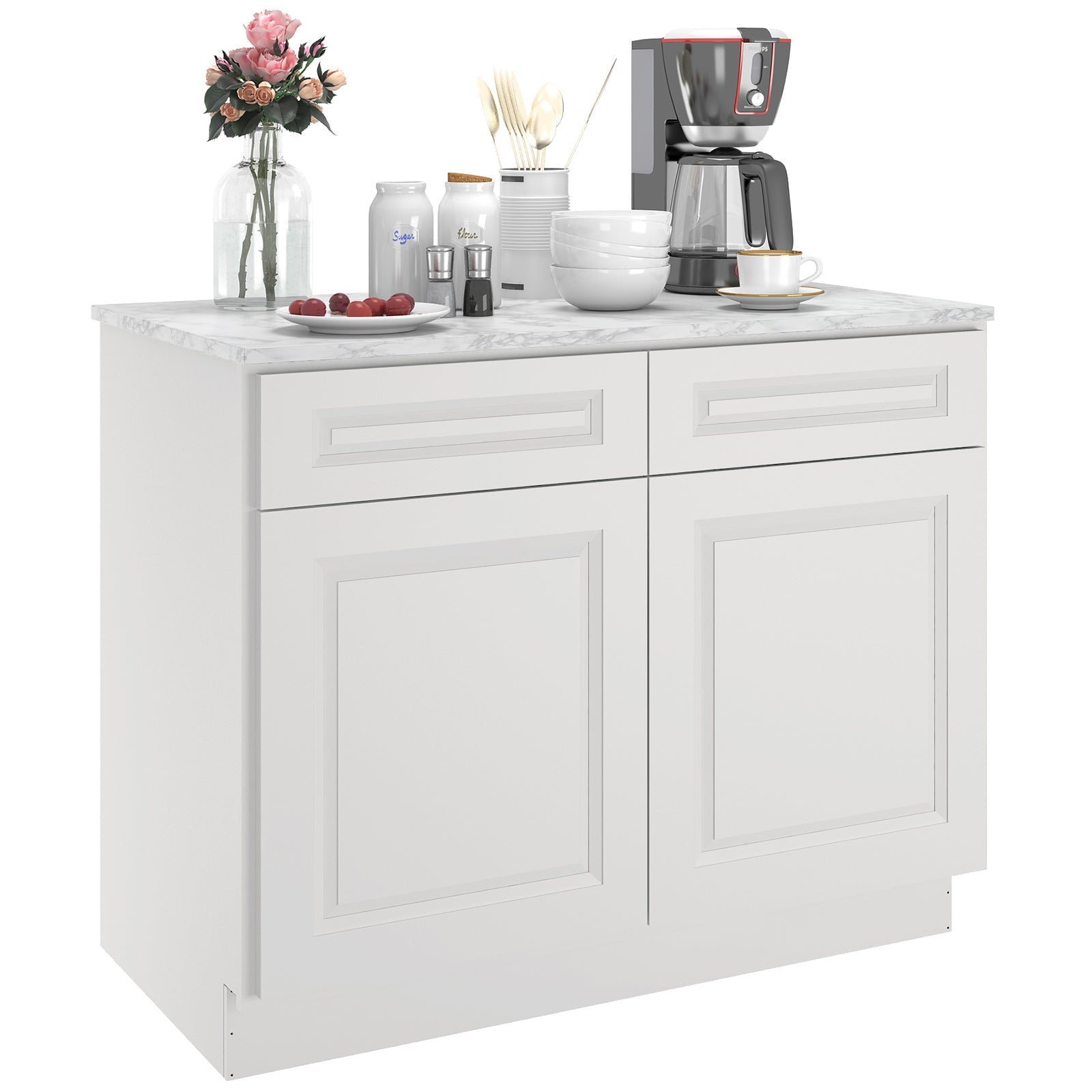 24"D Birch Solid Wood X 30"W X 34-1/2"H Base Kitchen Cabinet B42