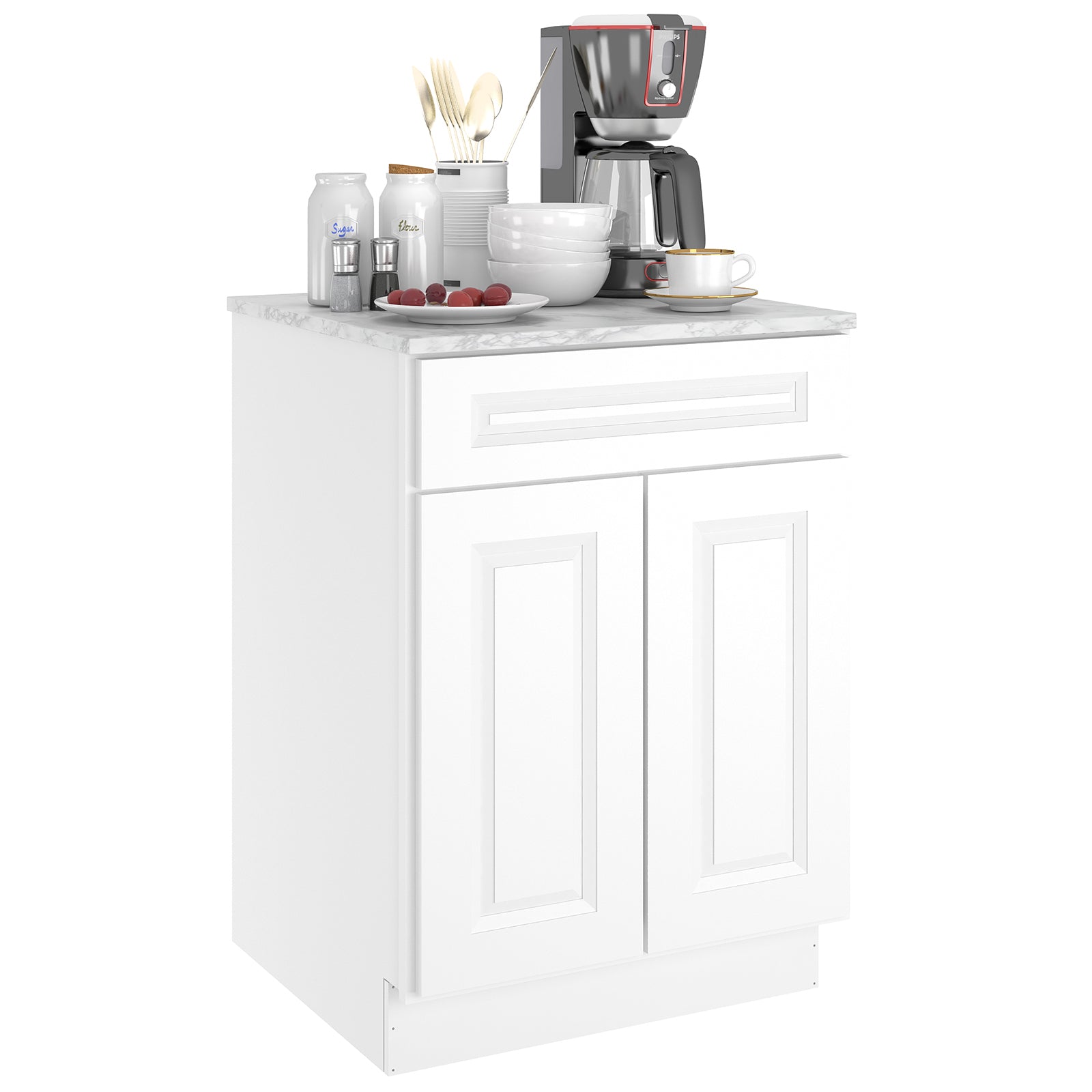 24"D Birch Solid Wood X 24"W X 34-1/2"H Base Kitchen Cabinet B24