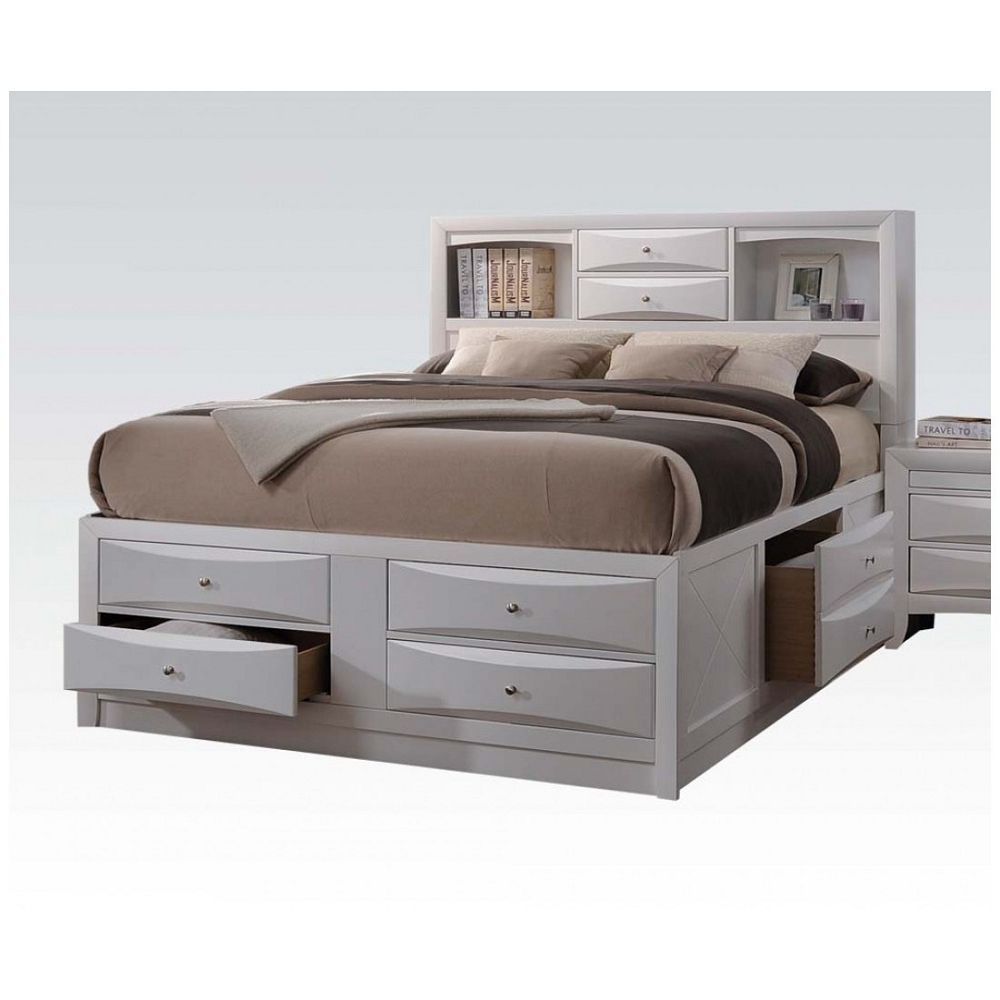 Ireland Full Bed in White 21710F